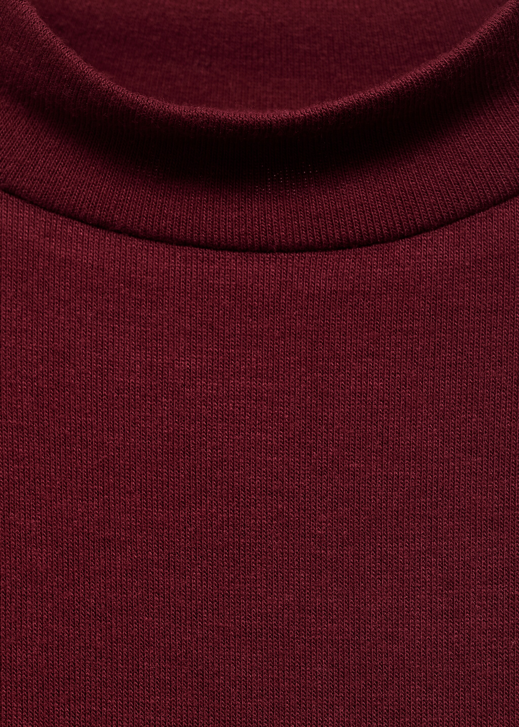 Short dress with belt - Details of the article 0, Burgundy. Ref: 17064074-00.