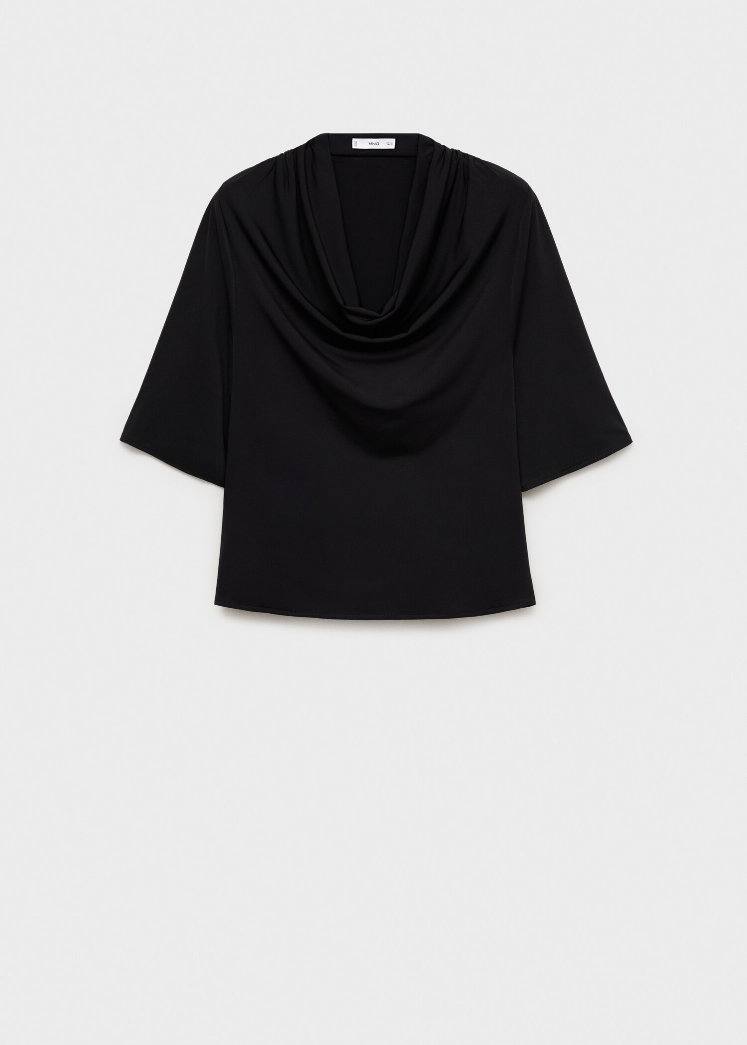 Top cuello drapeado - Artículo sin modelo