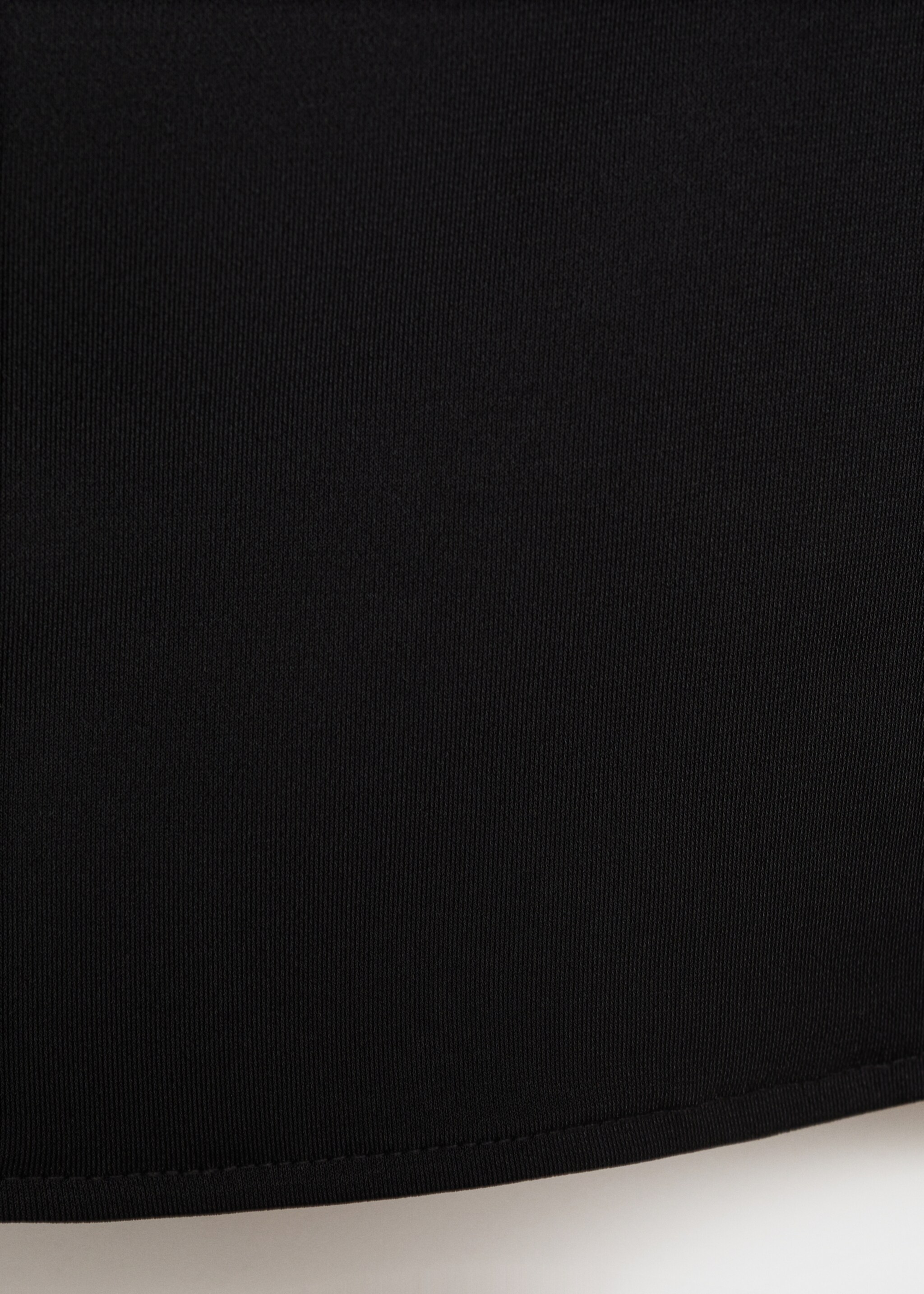 Draped neck top - Details of the article 0, Black. Ref: 17064075-00.