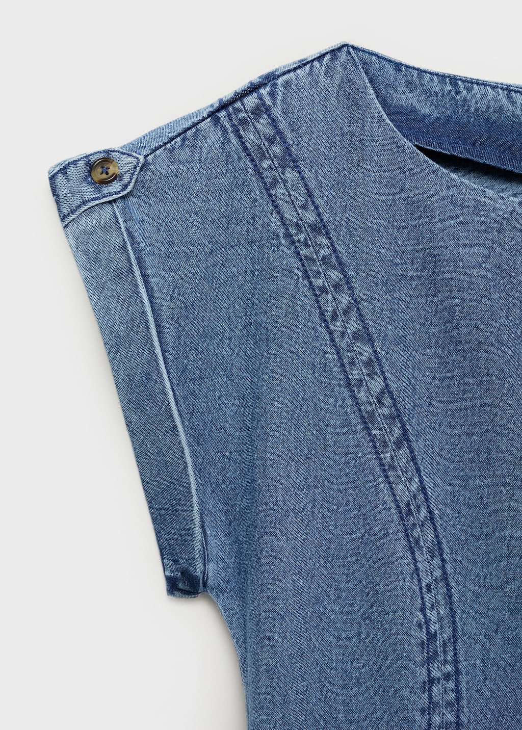 Denim dress with seam detail