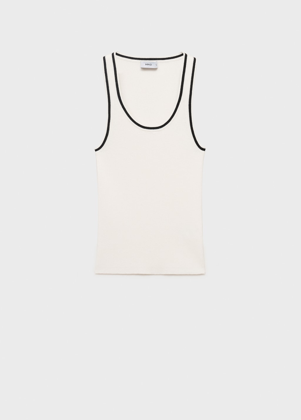 Mango Knitted top with contrast details