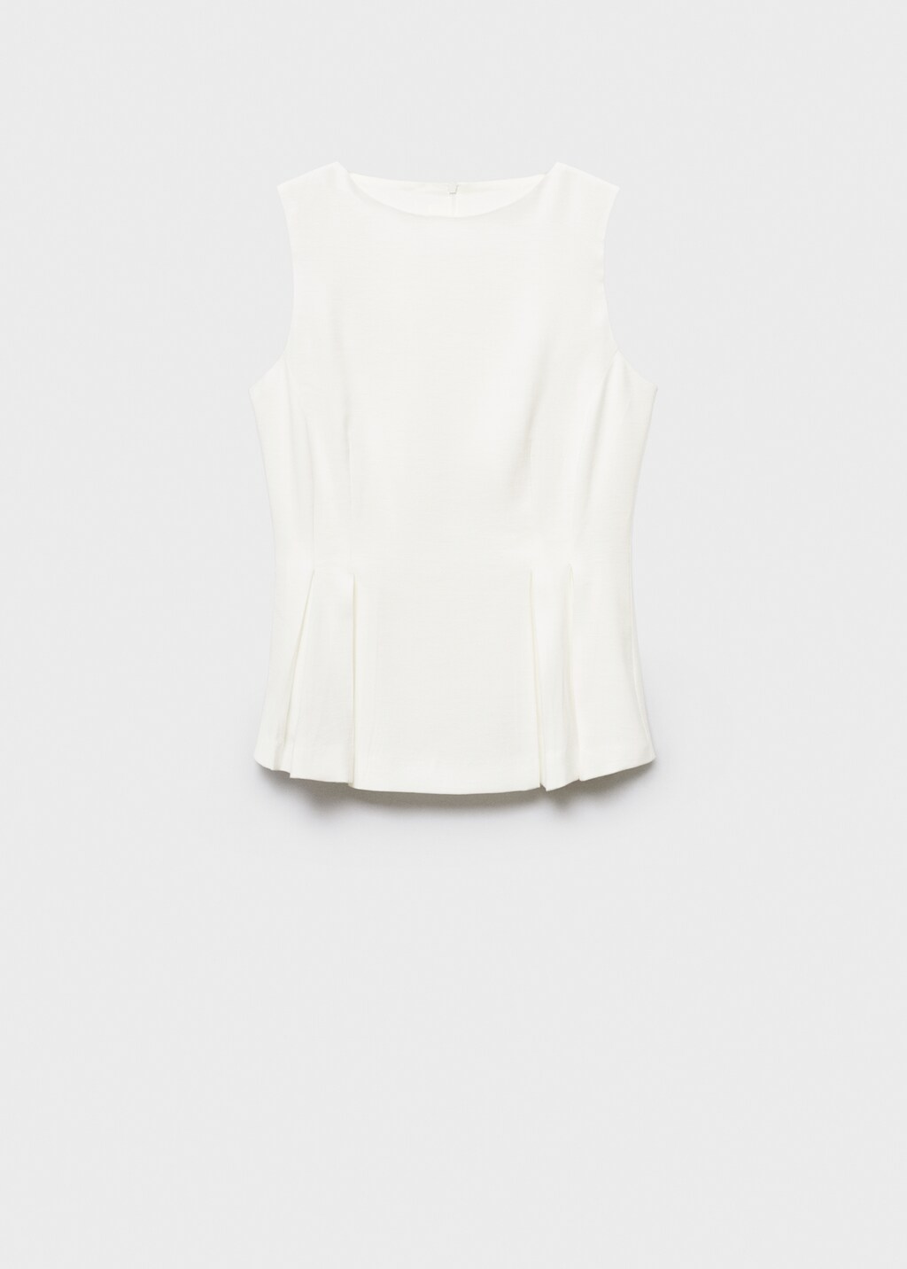 Peplum top with pleat detail - Women | MANGO USA