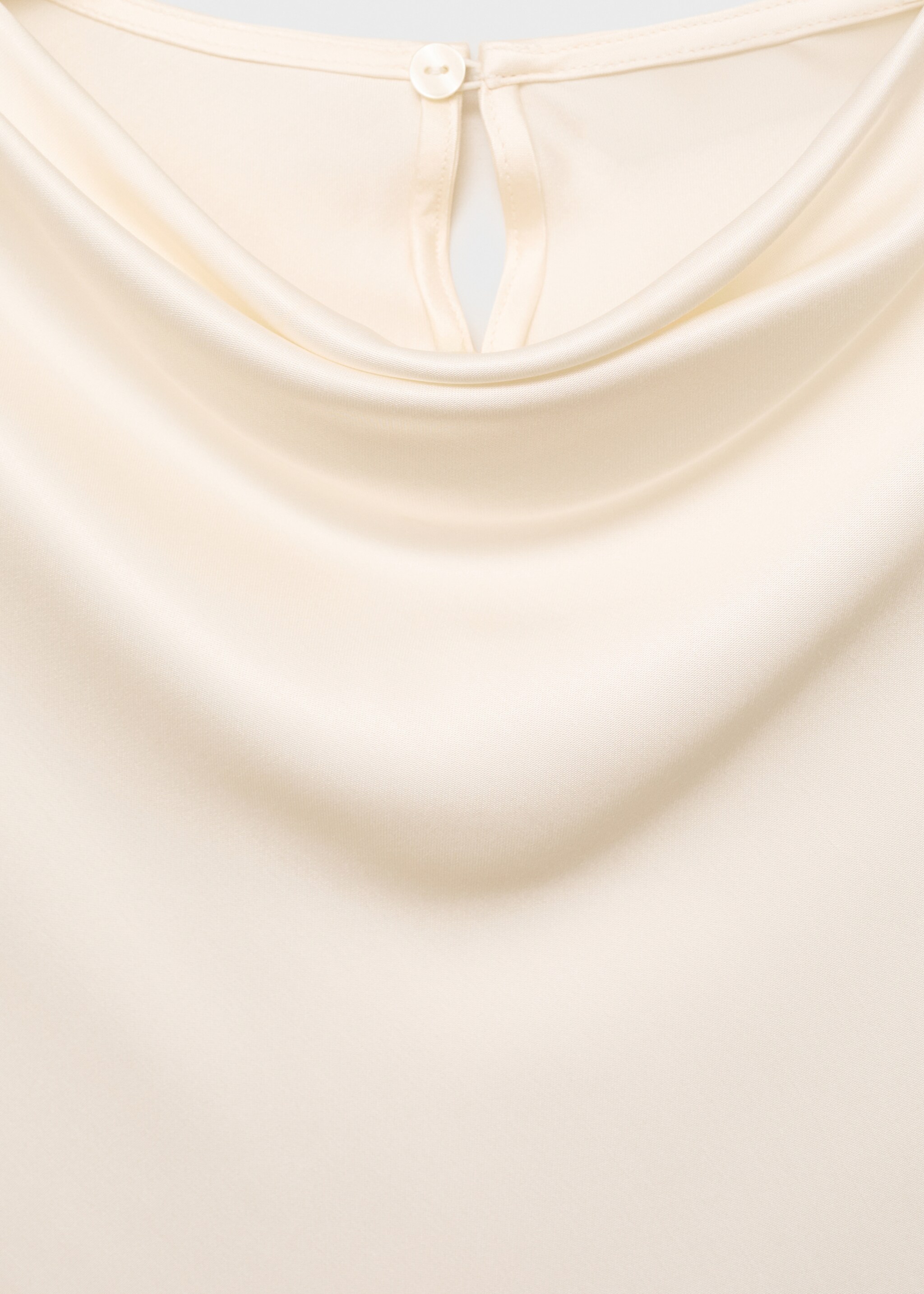 Satin blouse with draped neck - Details of the article 8