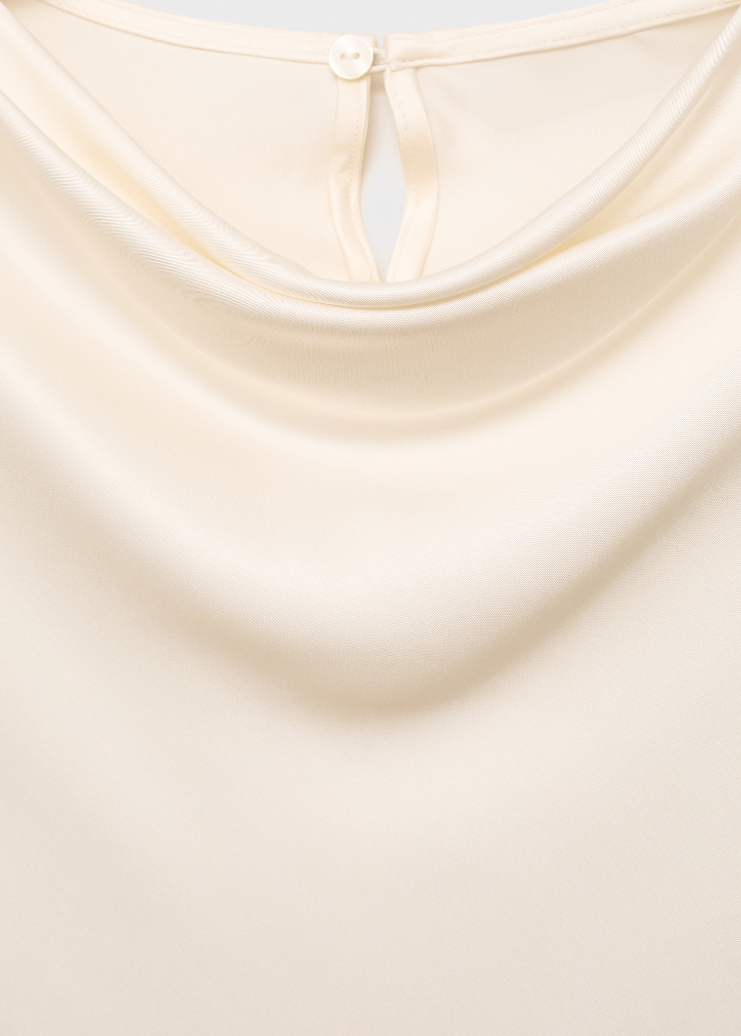 Satin blouse with draped neck - Details of the article 8
