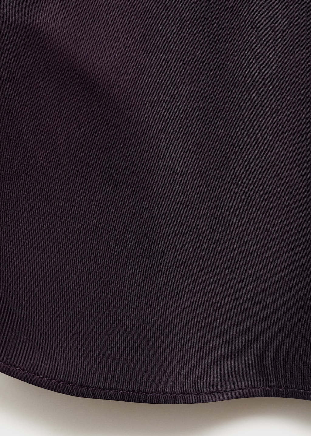 Satin blouse with draped neck