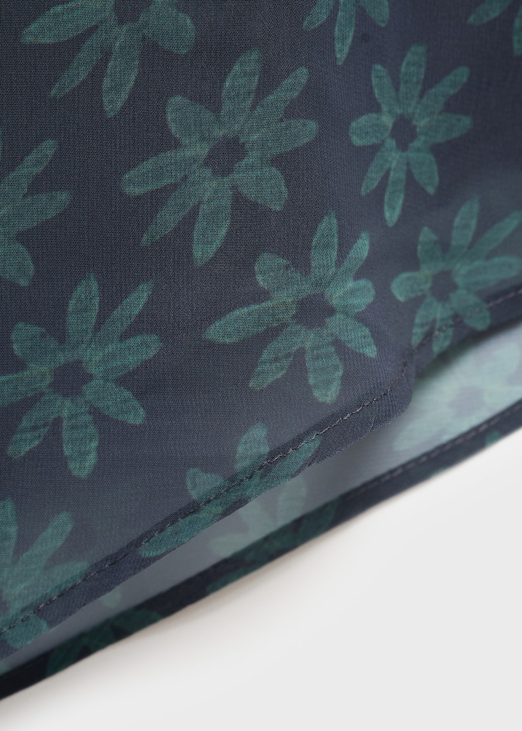 Asymmetrical floral skirt