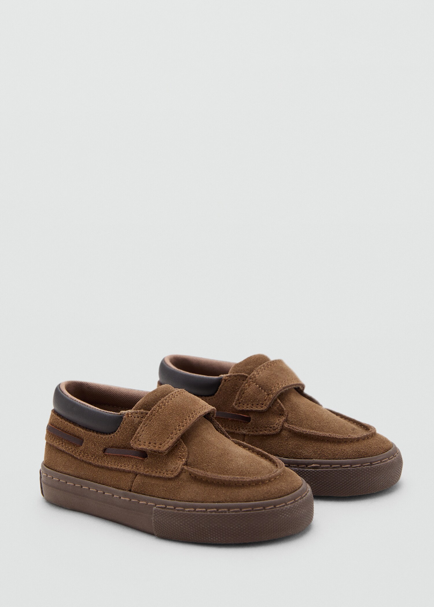 Velcro leather shoes - Medium plane