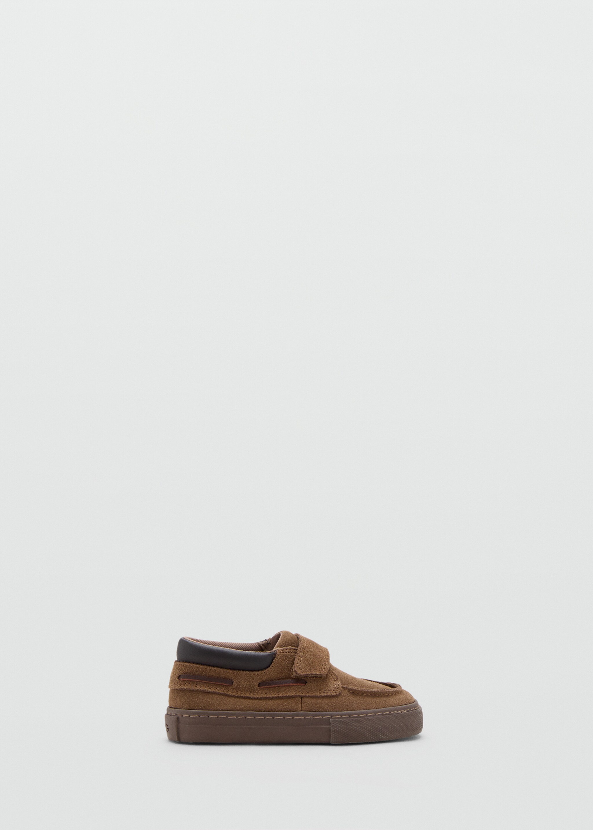 Velcro leather shoes - Article without model, Chocolate. Ref: 17064097-00.