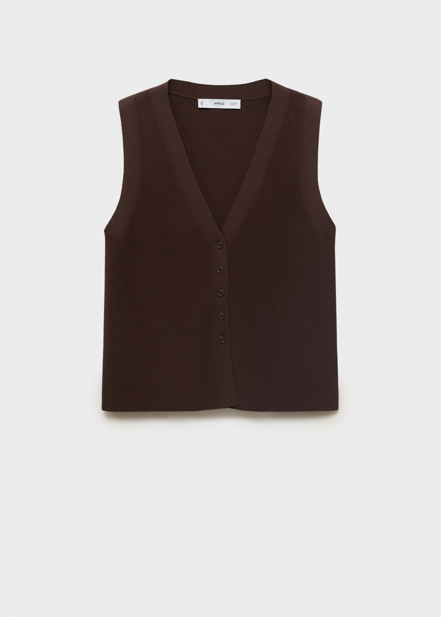 Fine-knit gilet - Article without model
