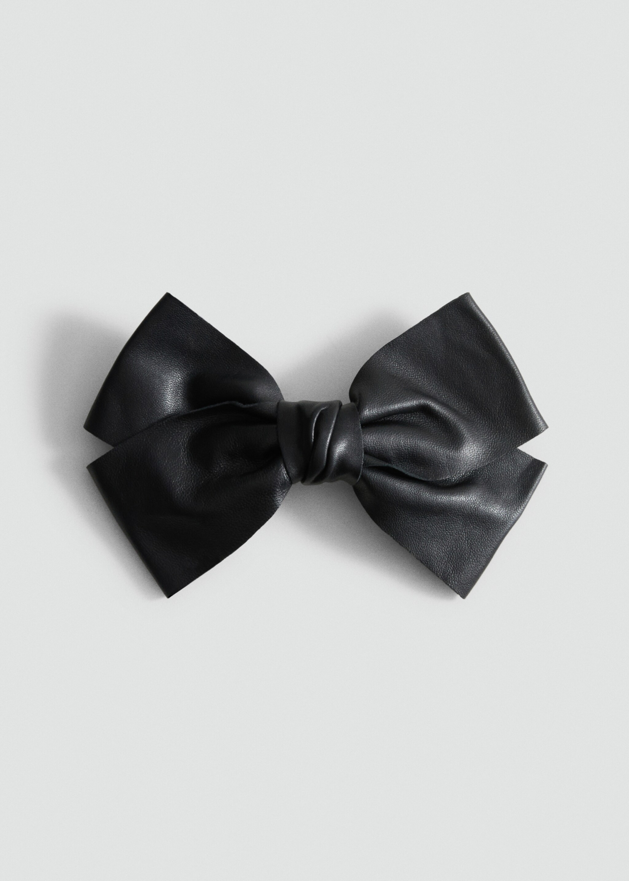 Leather bow hair clip - Article without model