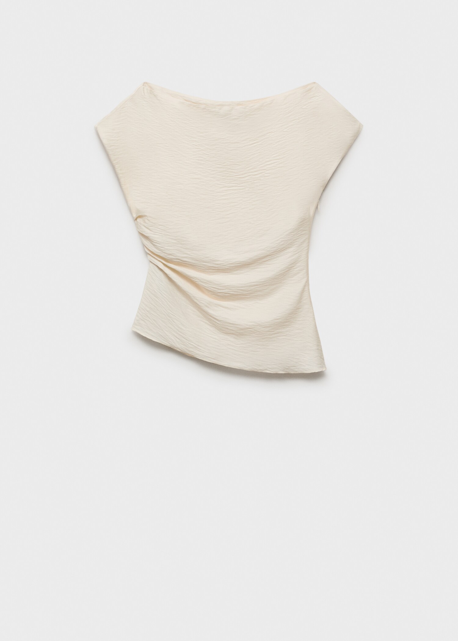 Modal blouse with an asymmetric collar - Article without model