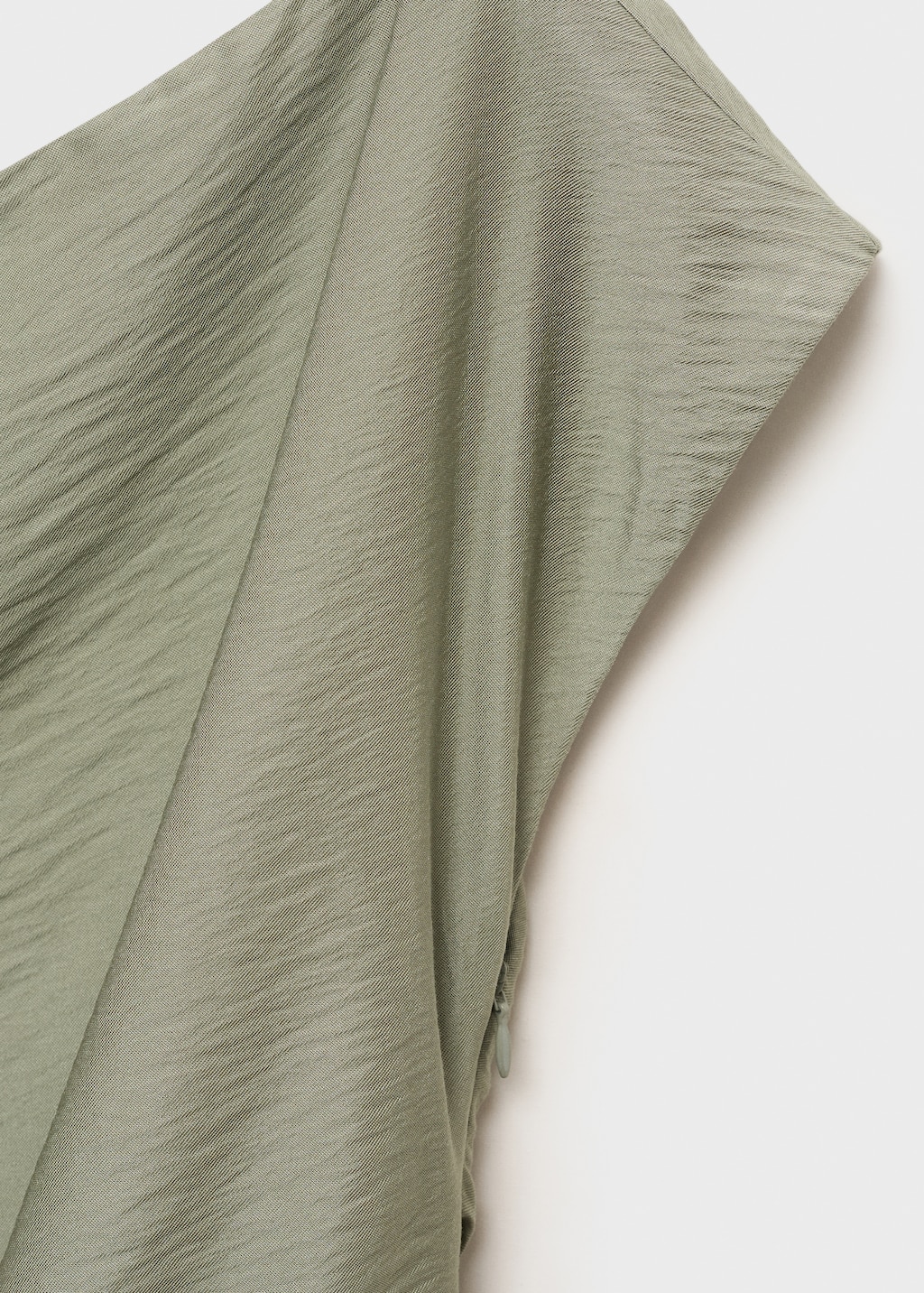 Modal blouse with asymmetrical collar