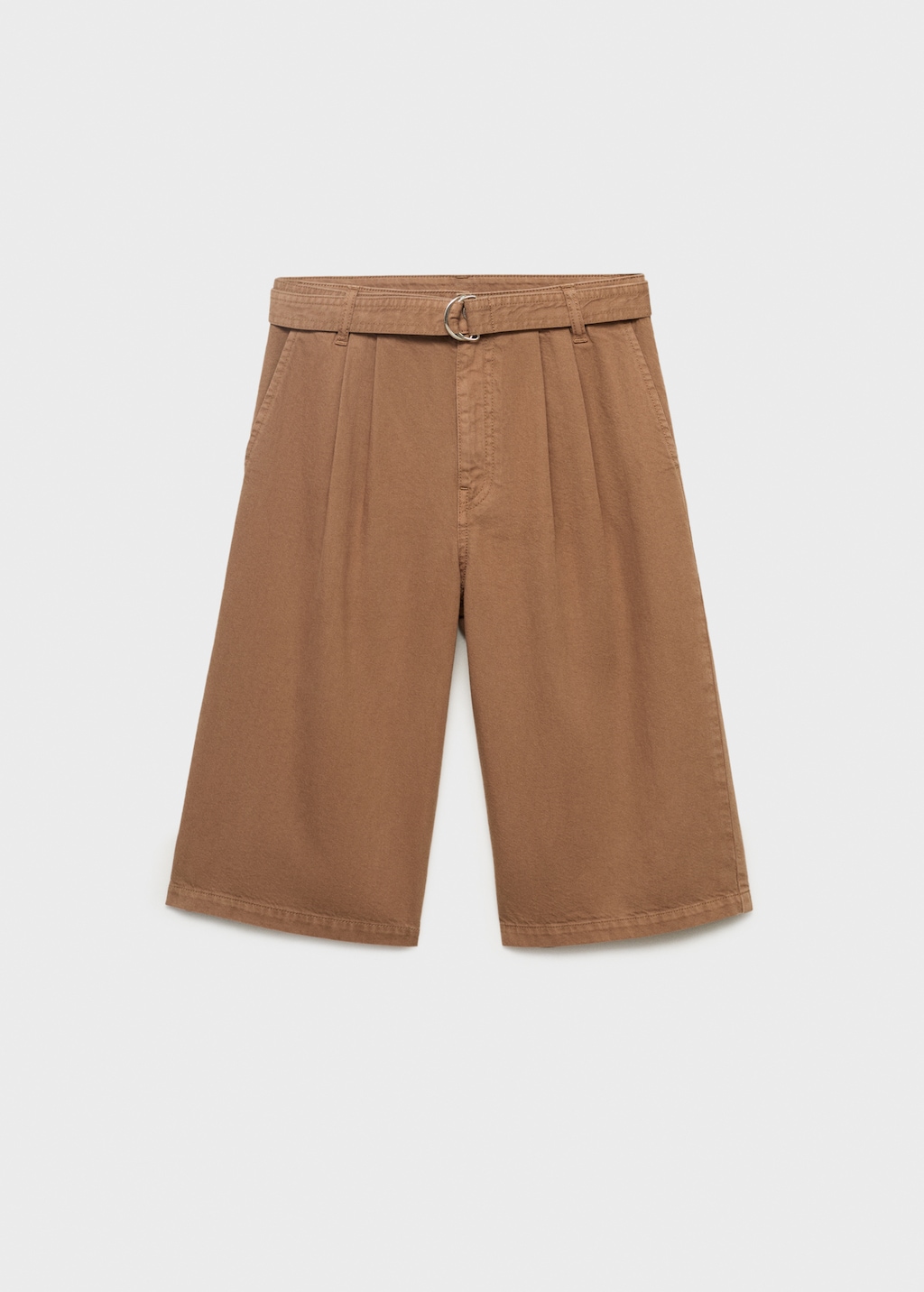 Denim jorts with belt - Women | MANGO USA