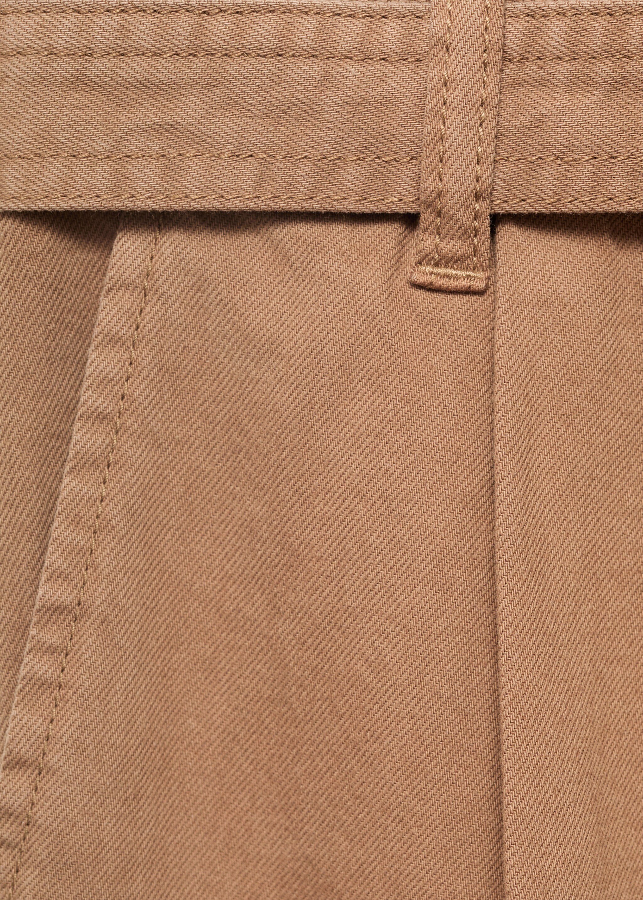 Bermudashorts i jorts-denim med belte - Artikkeldetalj 0, Brun. Ref: 17064101-00.