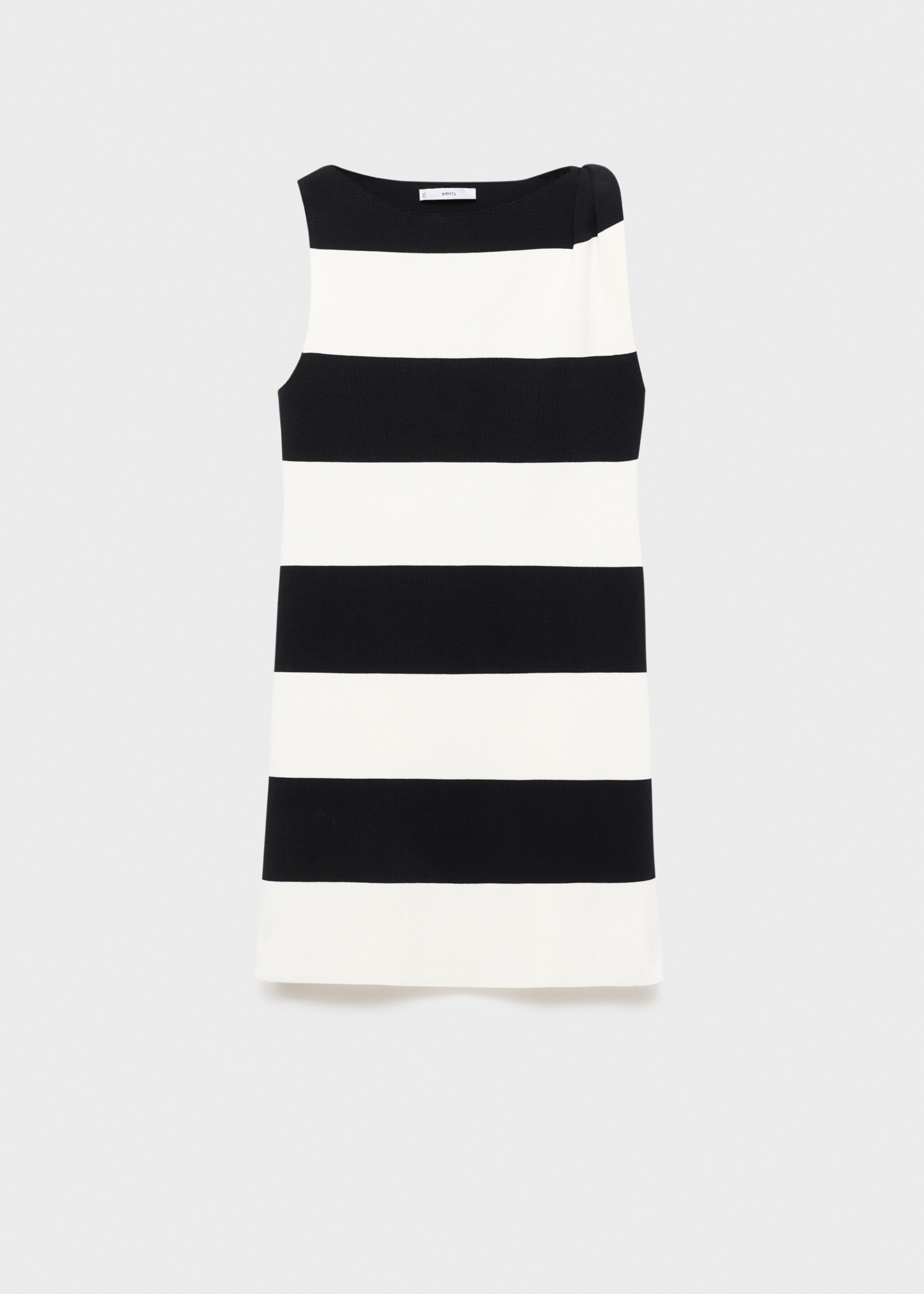 Asymmetrical knitted dress with strap - Article without model