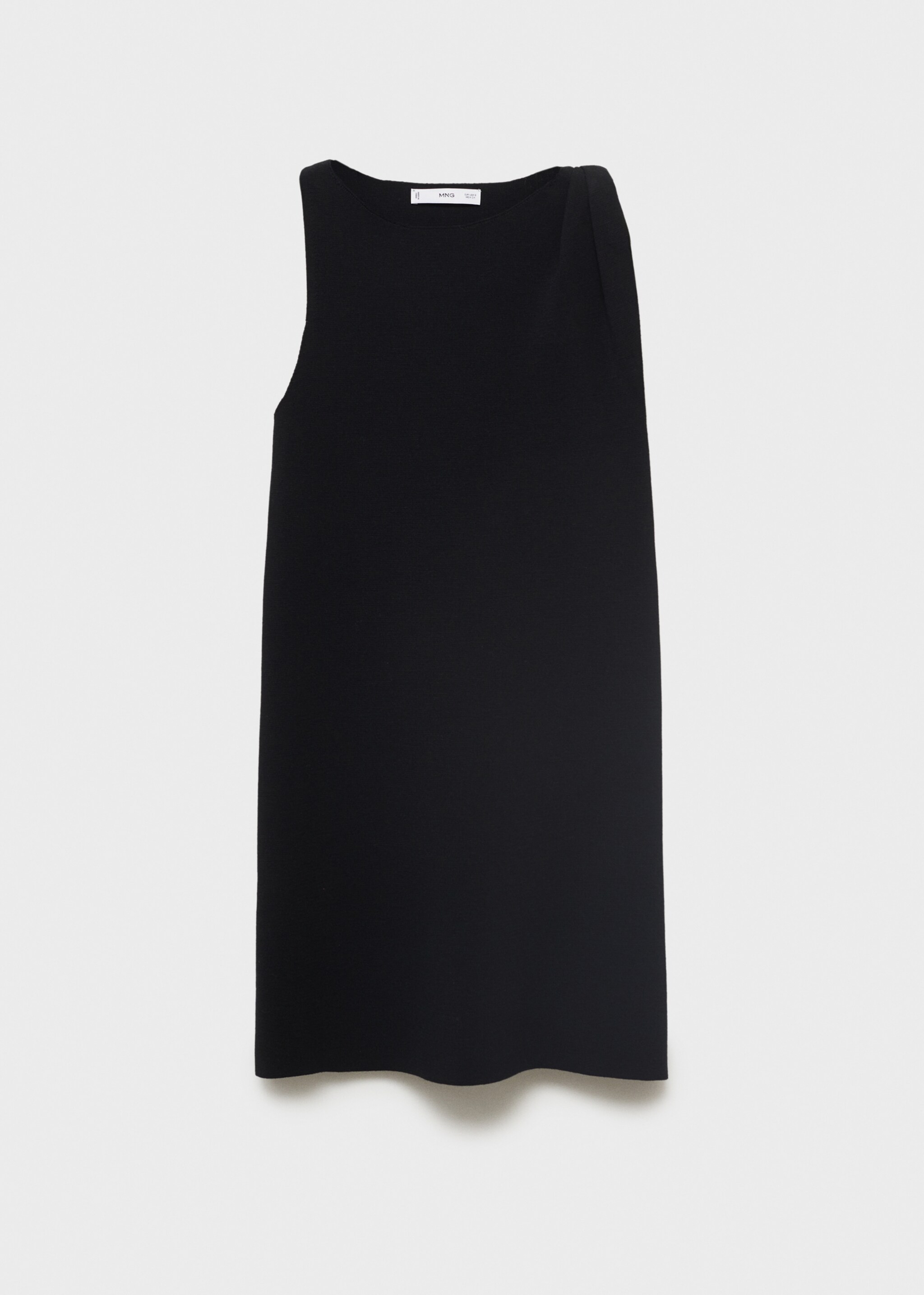 Asymmetrical knitted dress with strap - Article without model