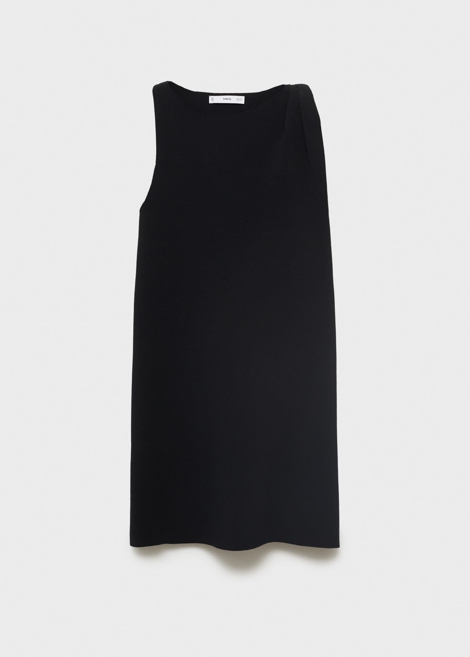 Asymmetrical knitted dress with strap - Article without model