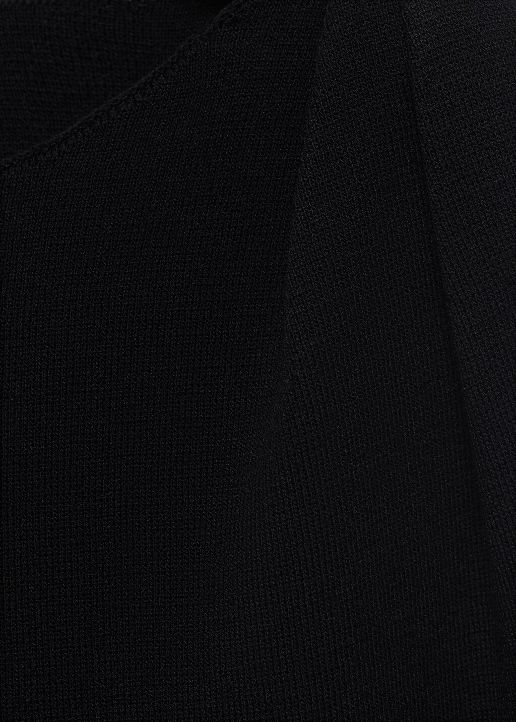 Asymmetrical knitted dress with strap