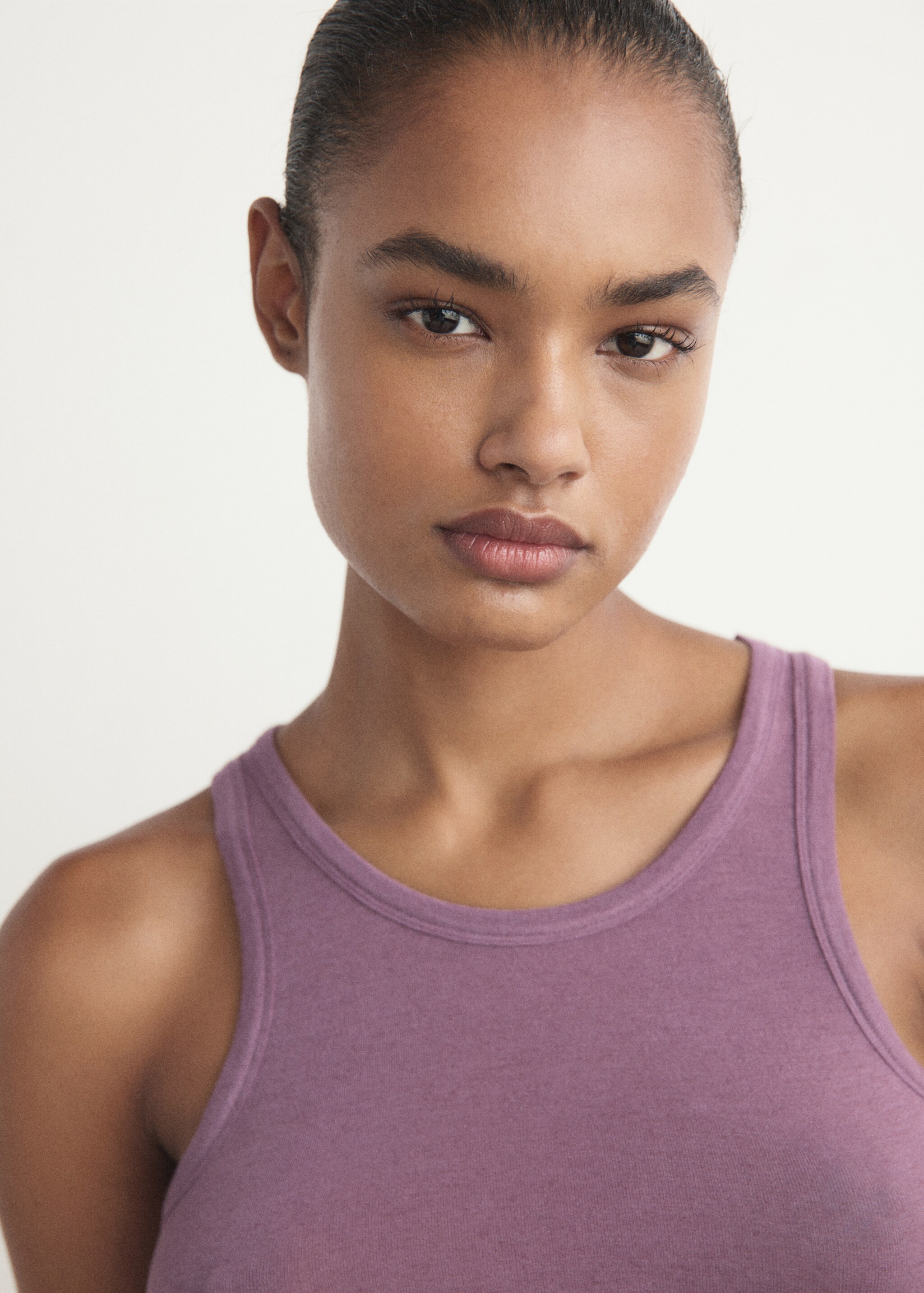 Cashmere pyjama top - Details of the article 1, Dark Red. Ref: 17064105-00.
