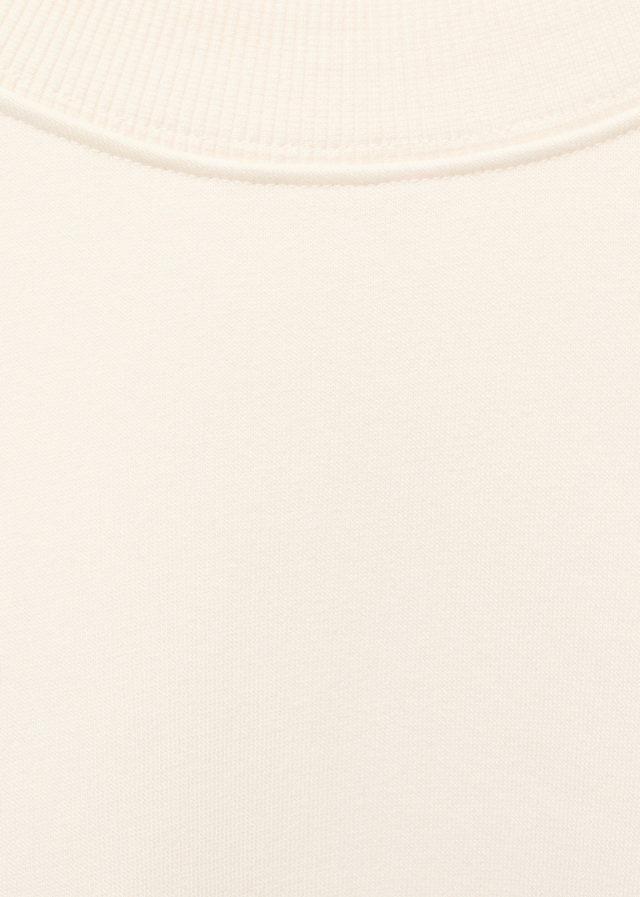 Fluid cotton sweatshirt - Details of the article 8, Vanilla. Ref: 17064107-00.