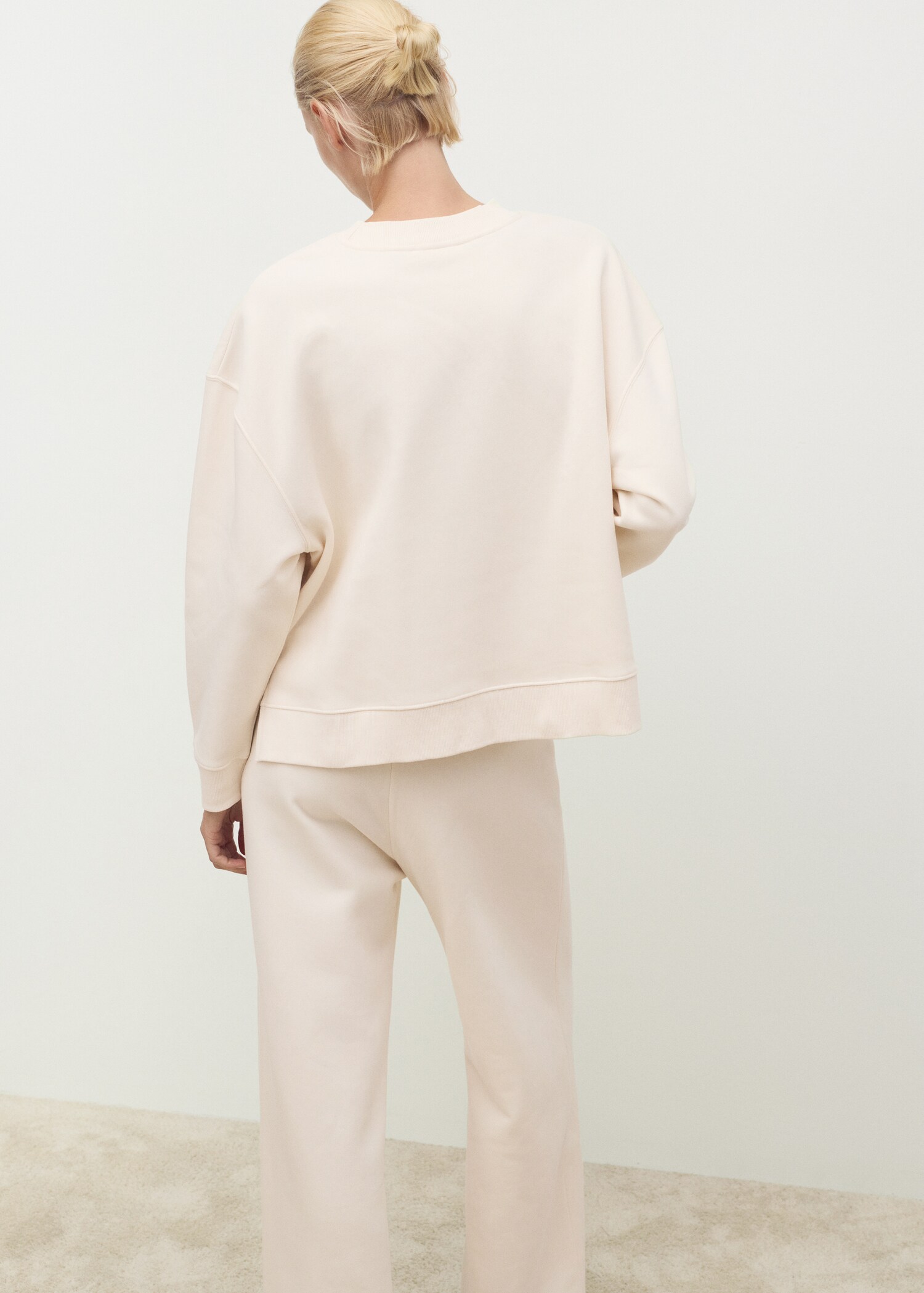 Fluid cotton sweatshirt - Reverse of the article