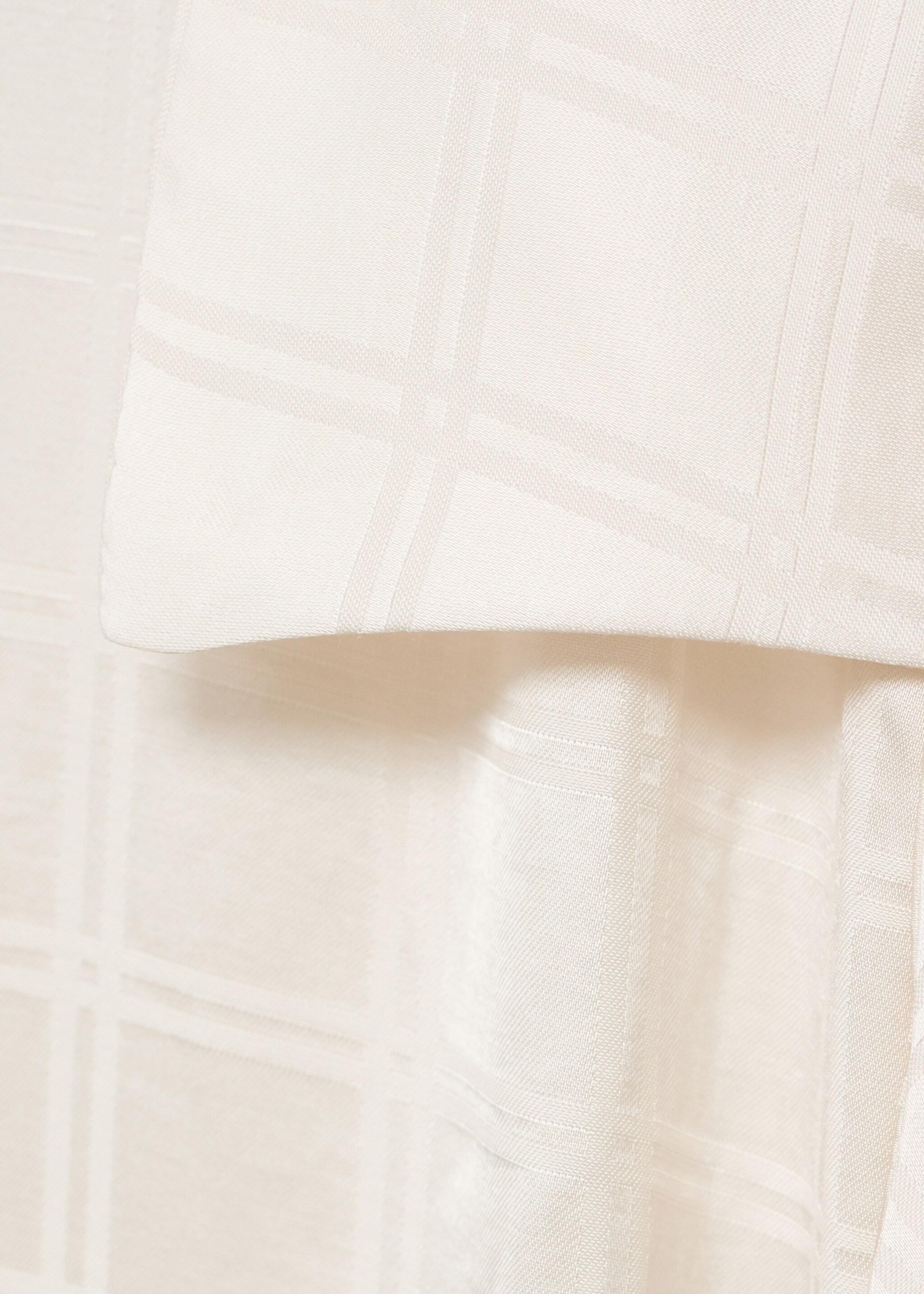 Camisa de pijama xadrez de rayon - Pormenor do artigo 8, Branco-marfim. Ref: 17064108-00.