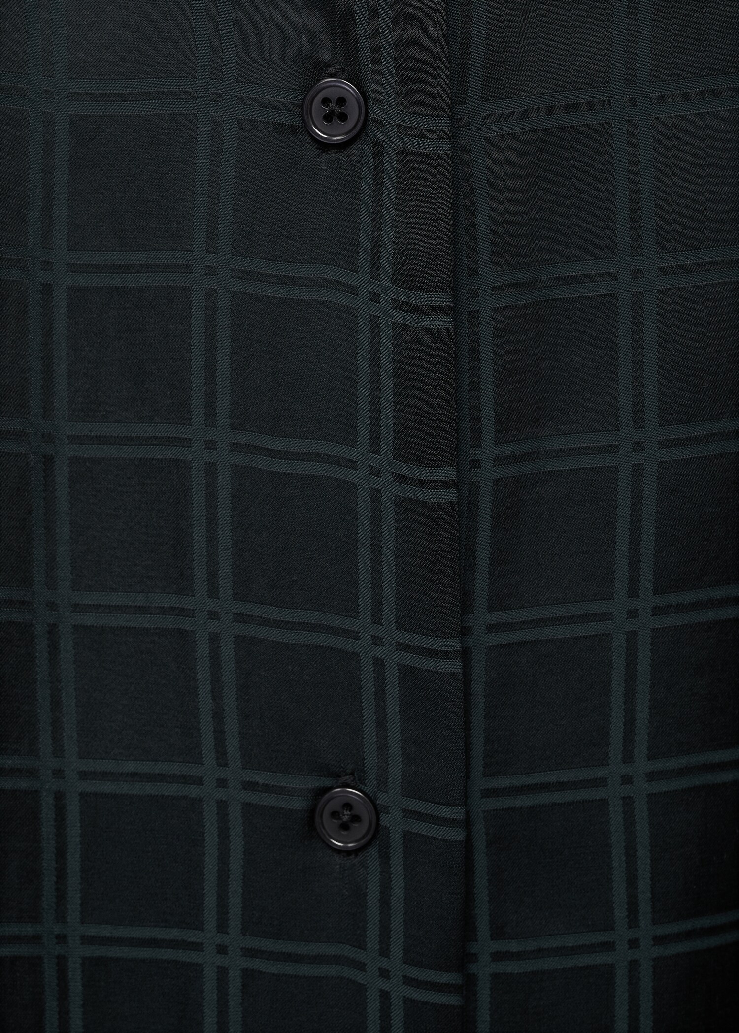 Camisa de pijama xadrez de rayon - Pormenor do artigo 0