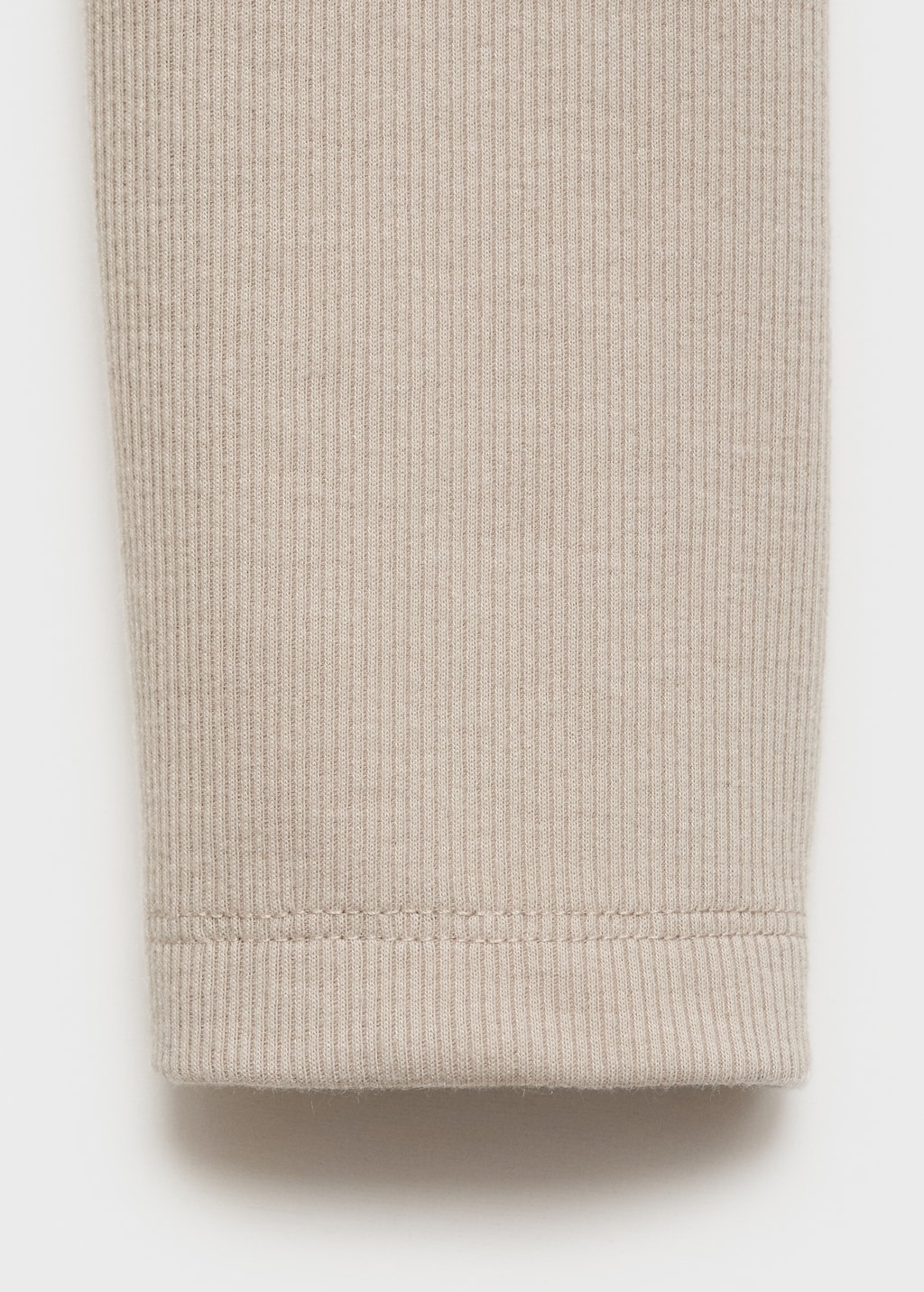 Ribbed knit button-down T-shirt