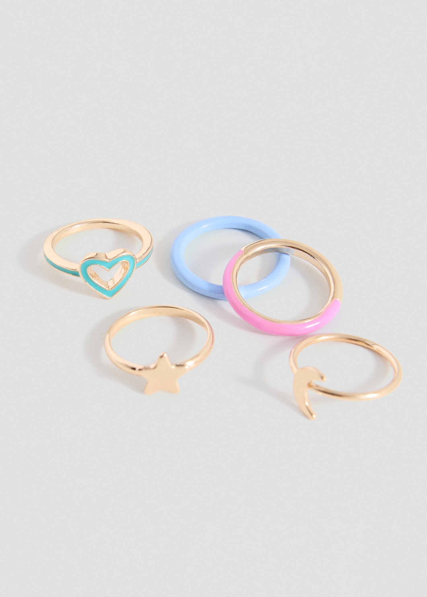 5er-Pack Kombi-Ringe - Detail des Artikels 1