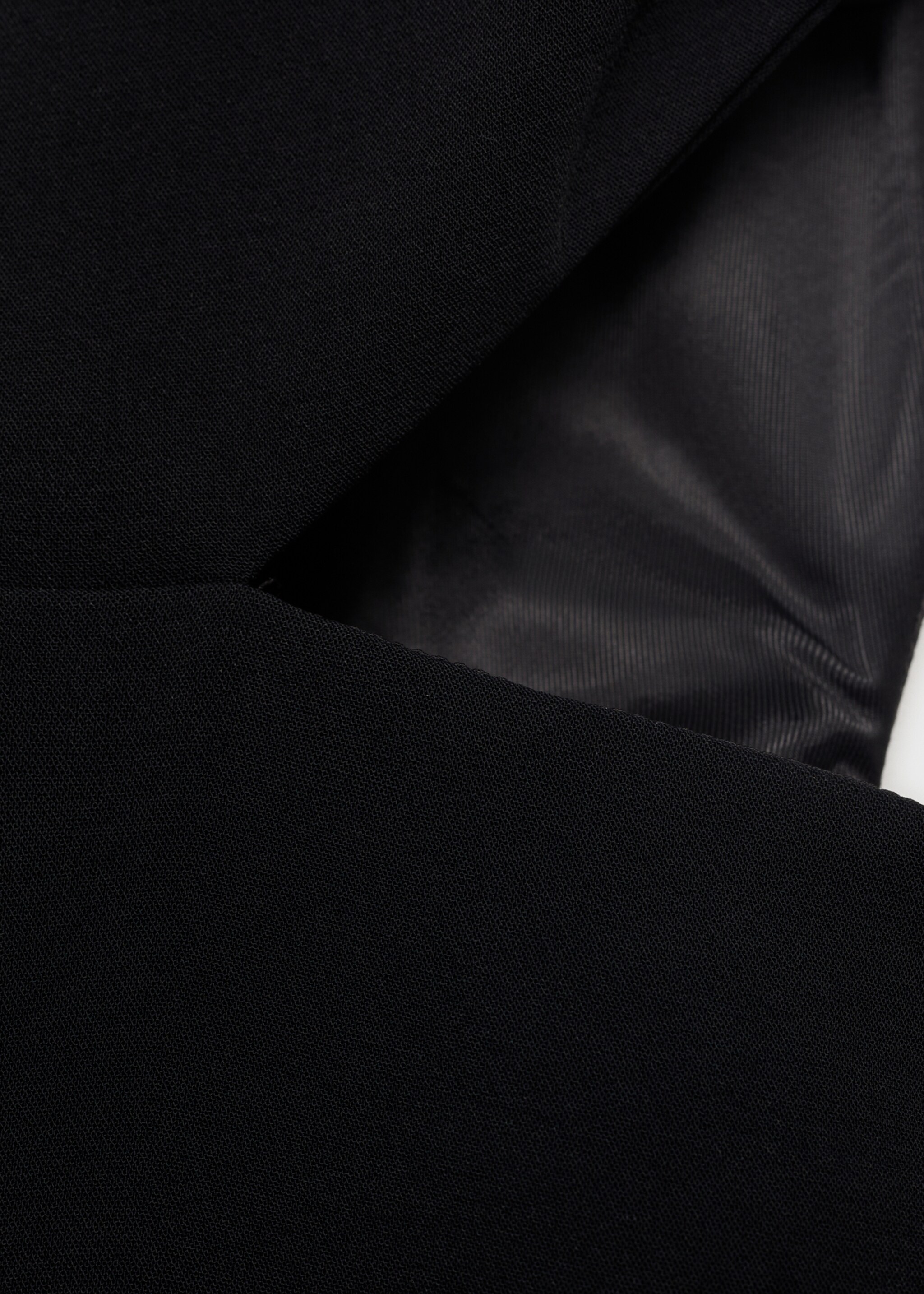 Asymmetric long jumpsuit - Details of the article 0, Black. Ref: 17064118-00.