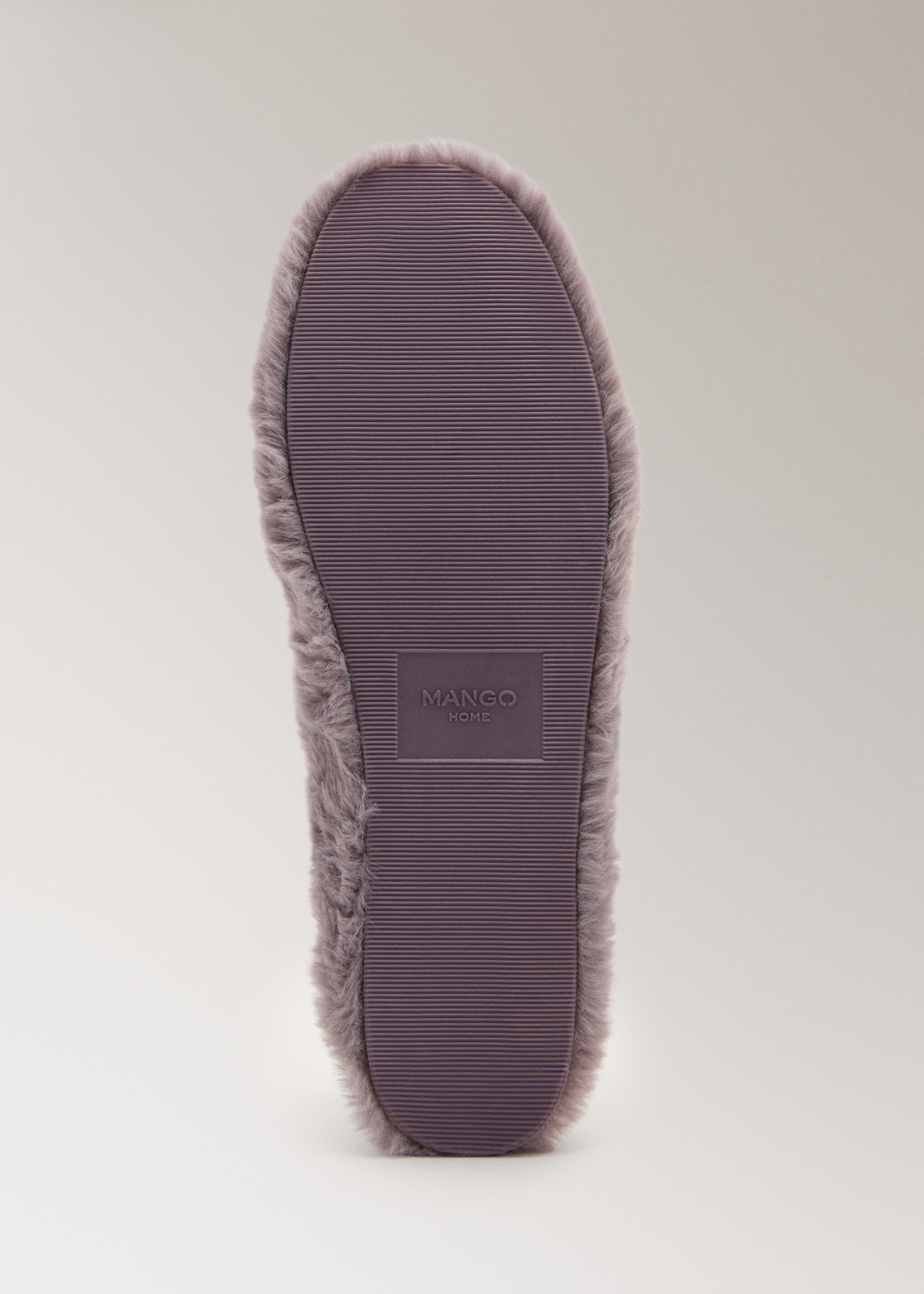 Faux fur ballerina flat - Details of the article 3, Burnt Orange. Ref: 17064120-00.