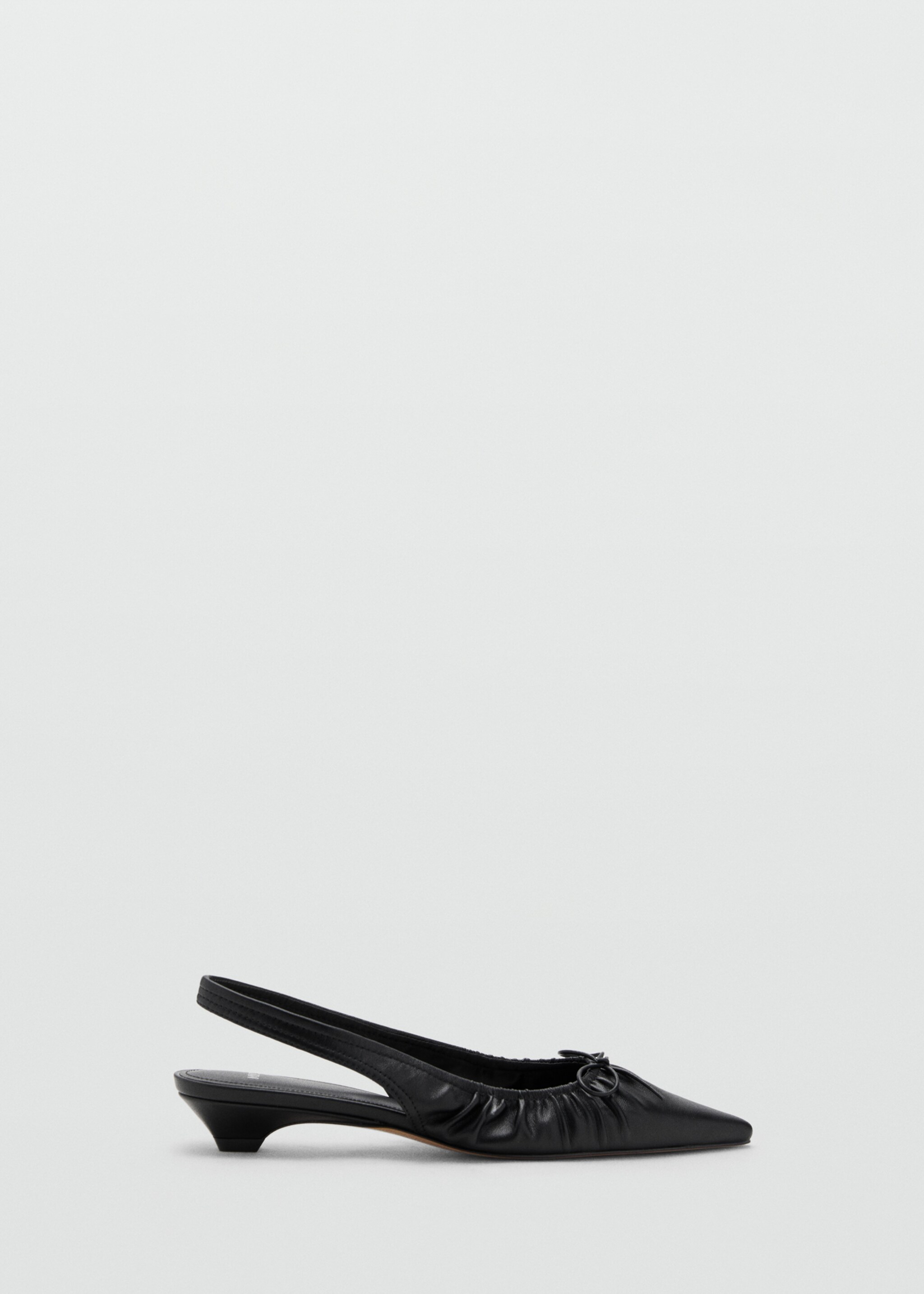 Zapato tacón fruncido lazo - Artículo sin modelo, Negro. Ref: 17064121-00.