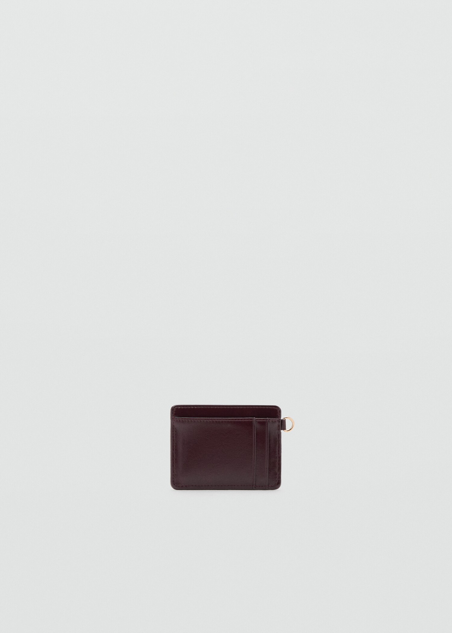 Patent leather card holder - Medium plane