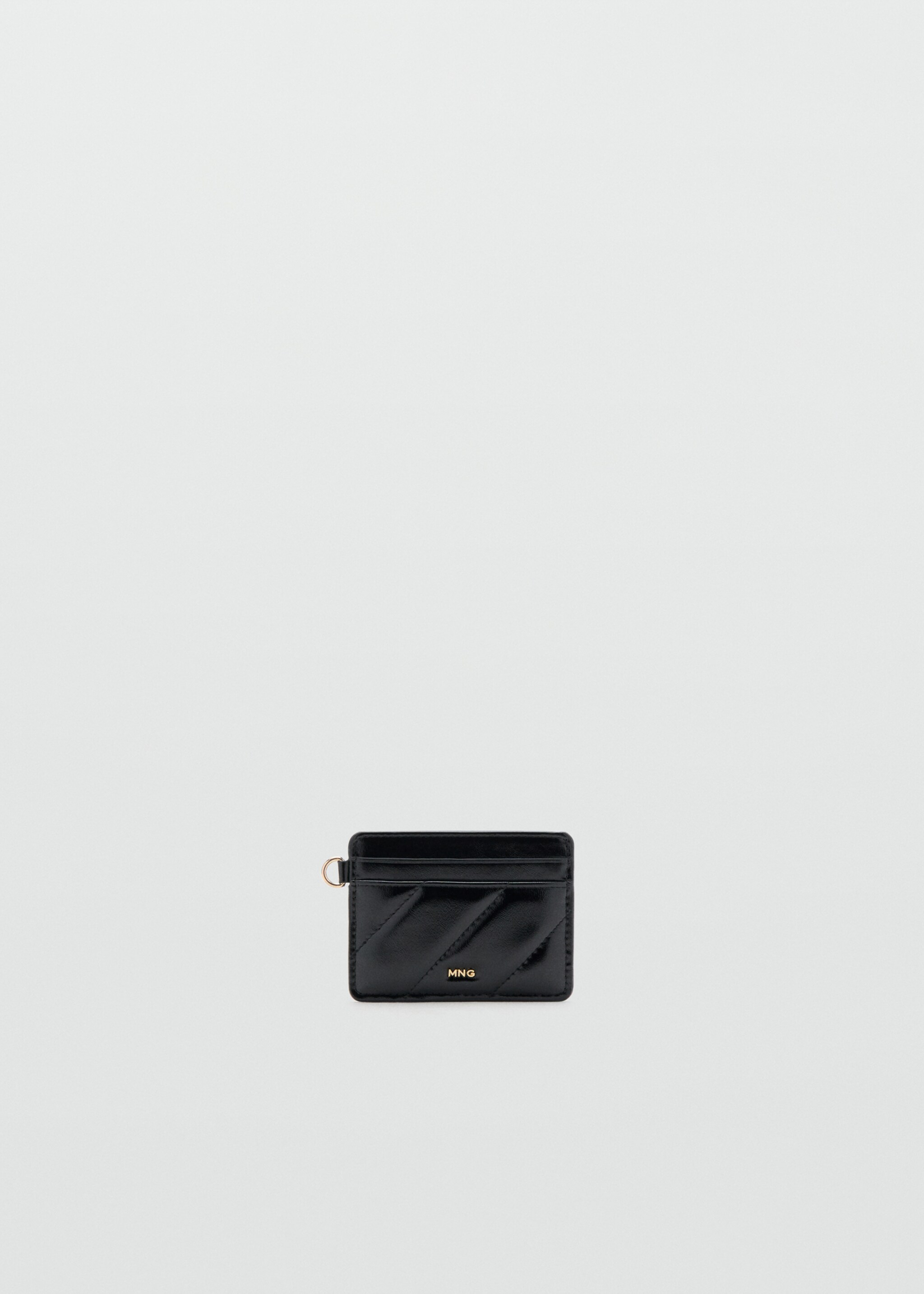 Patent leather card holder - Article without model, Black. Ref: 17064125-00.