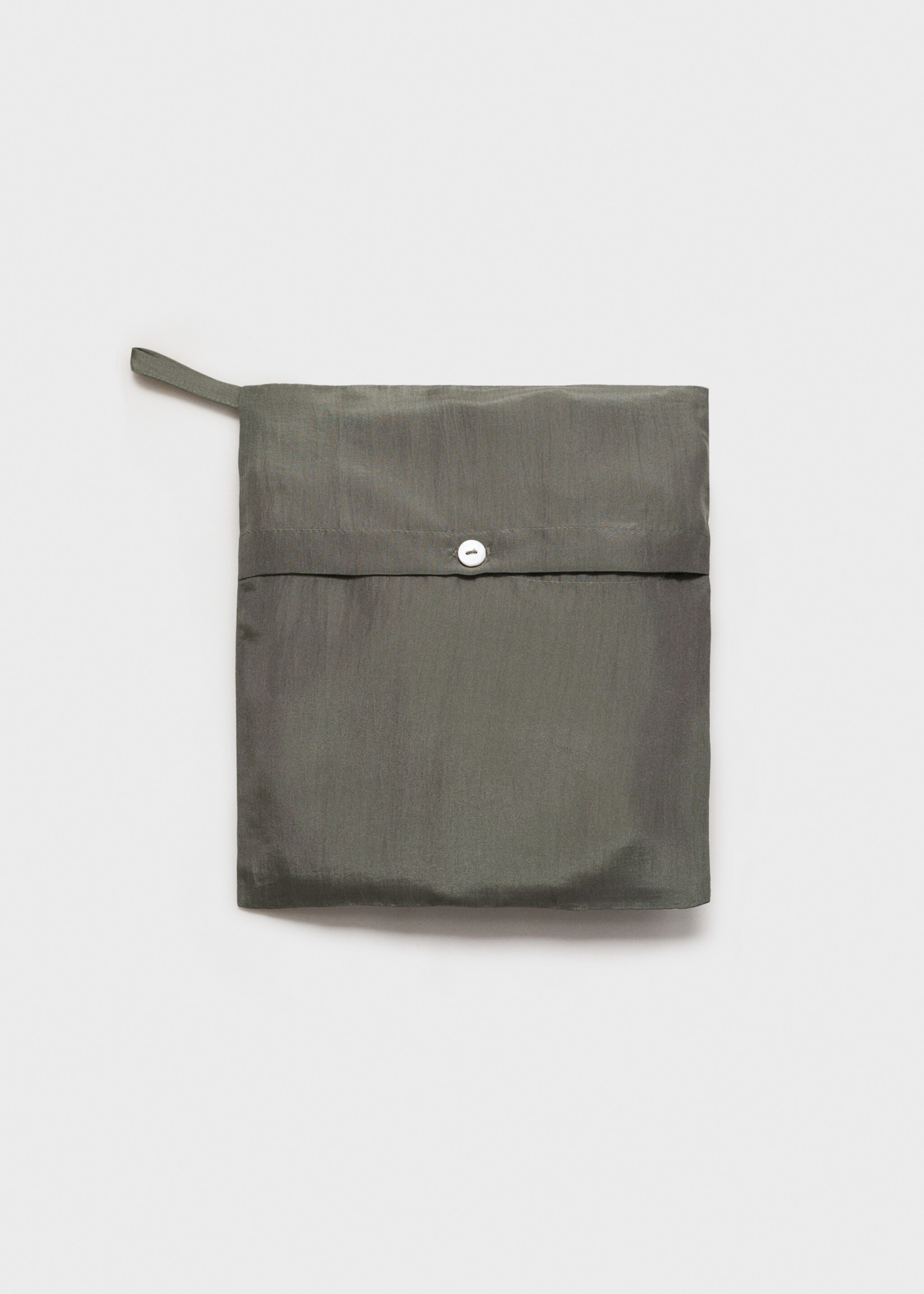 Silk long shirt - Details of the article 0, Forest Green. Ref: 17064126-00.