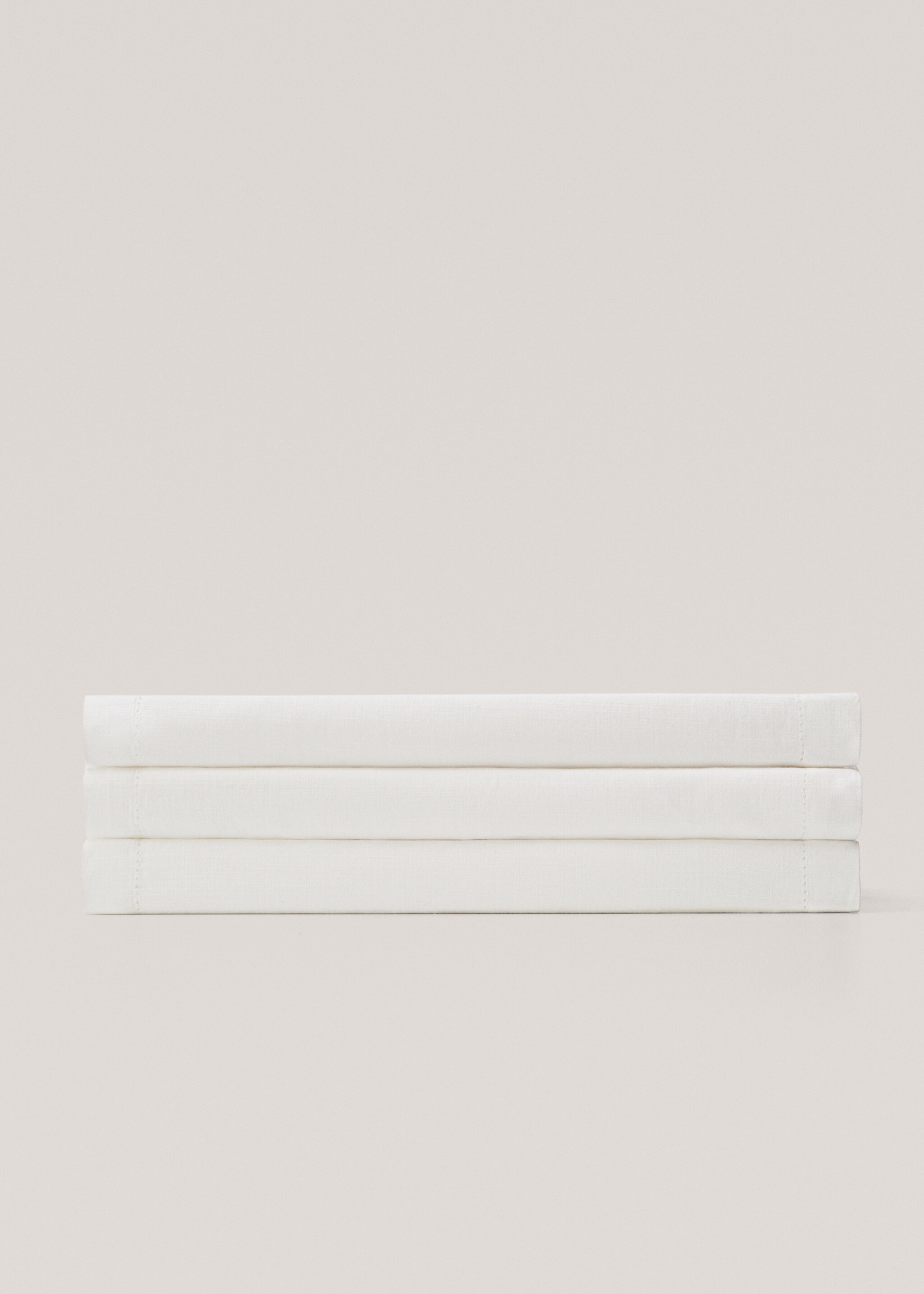 Chemin de table en coton détail effilé - Article sans modèle