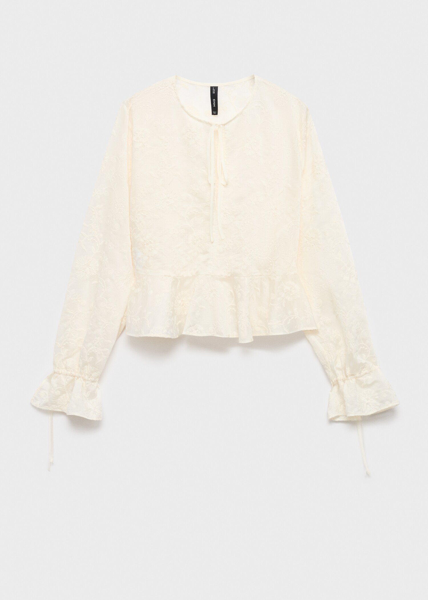 Embroidered lyocell blouse - Article without model