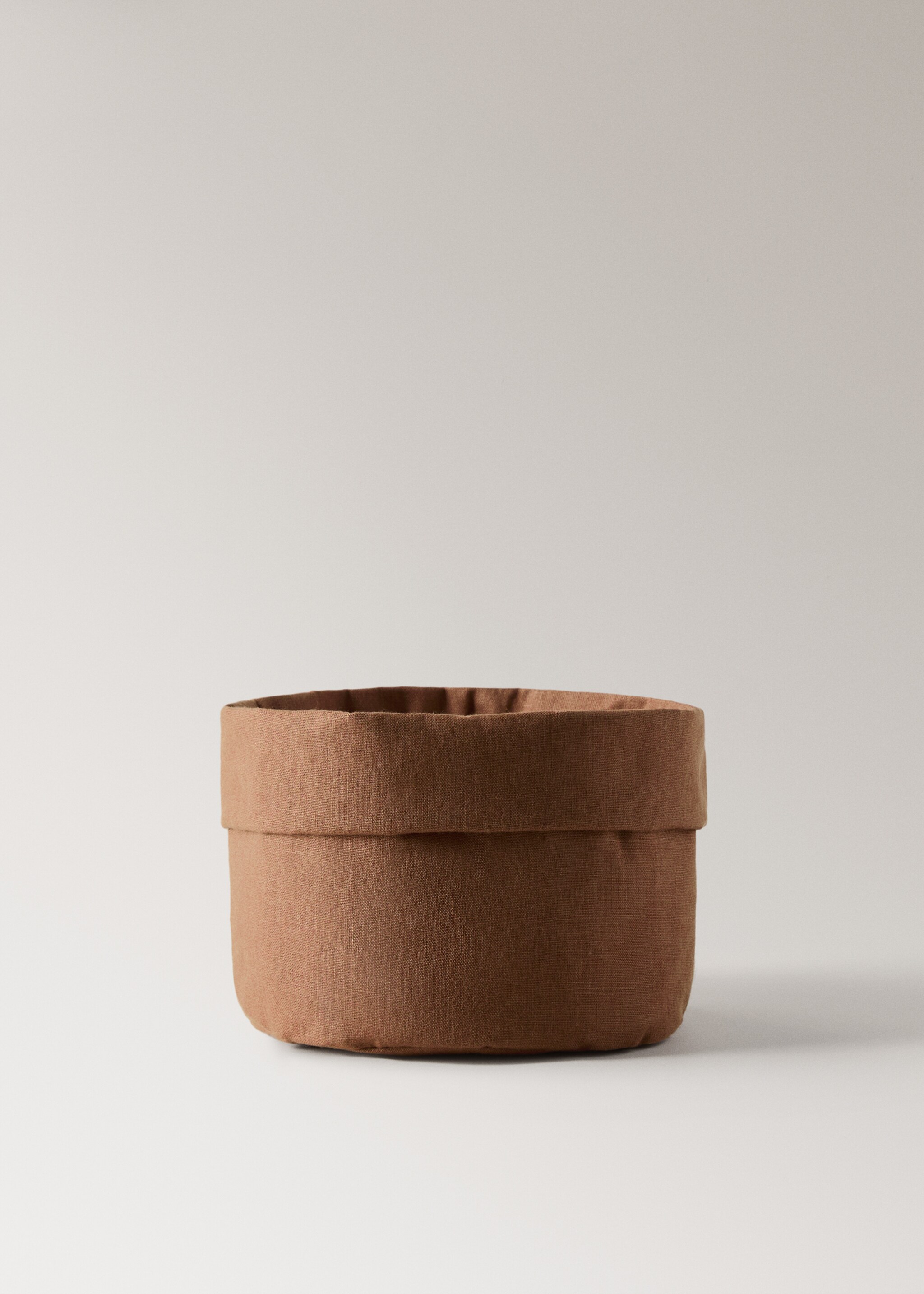 Bread basket 100% linen - Article without model, Mustard. Ref: 17064132-00.