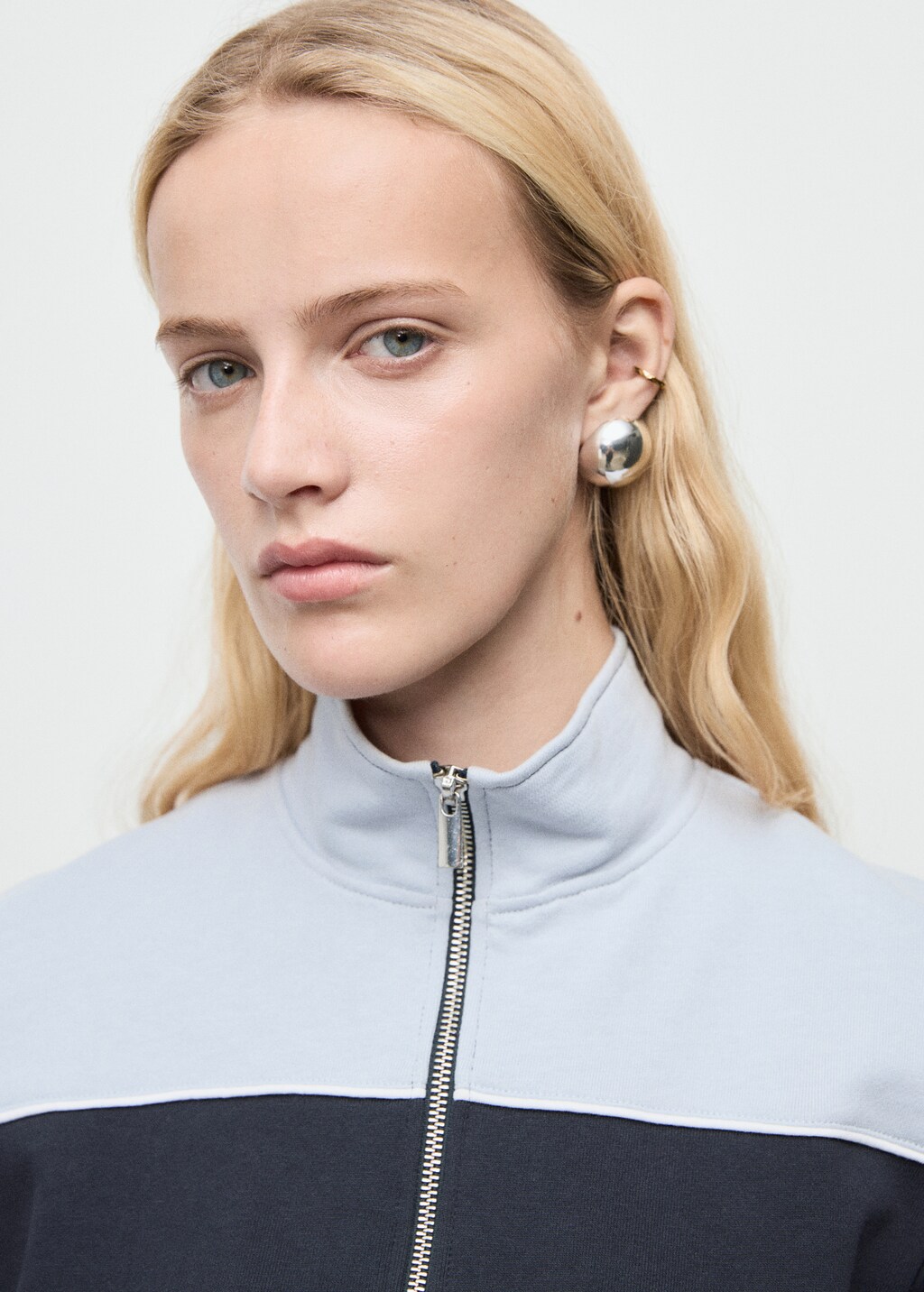 Mango Two-tone fitted jacket