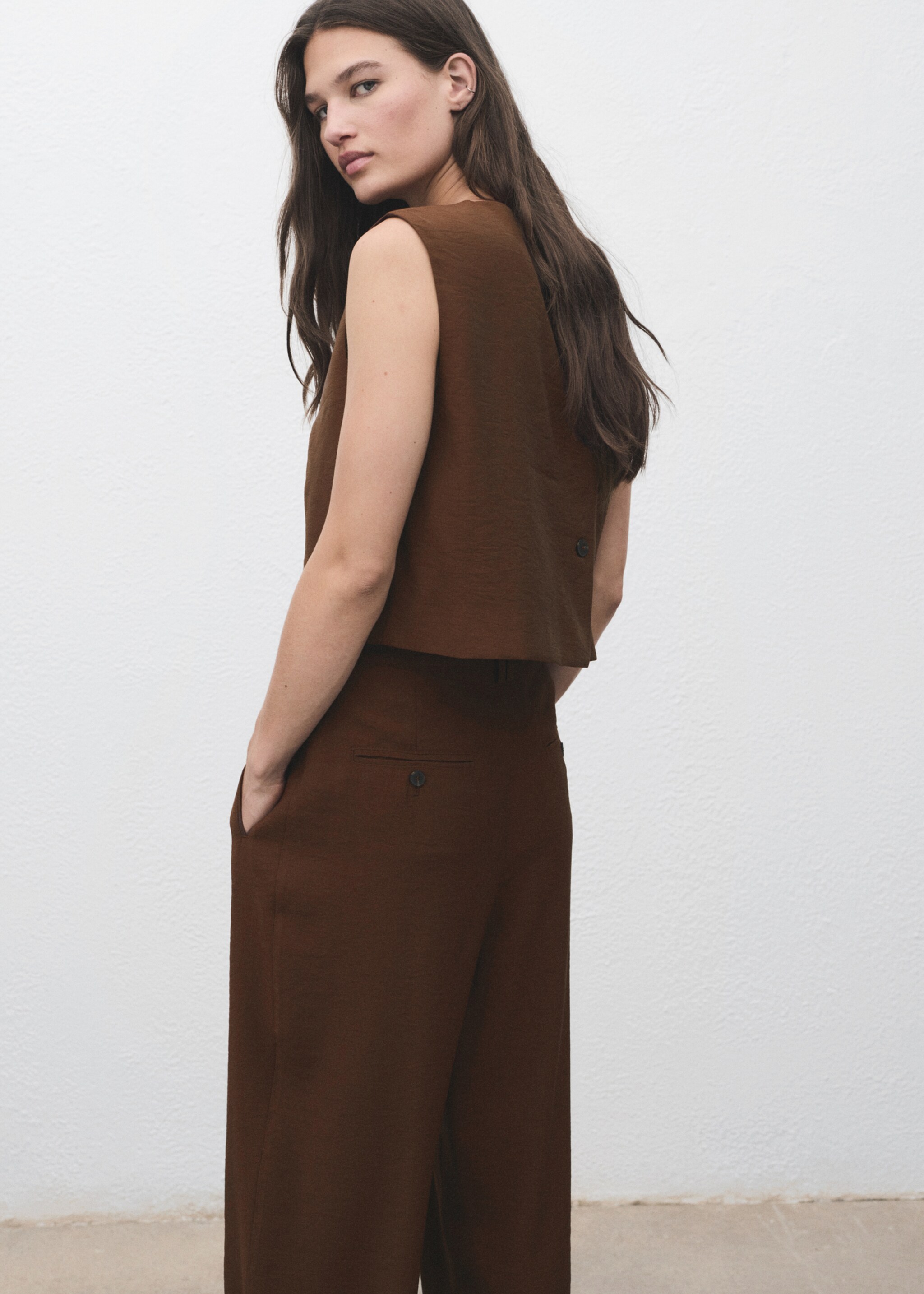 Buttoned crop top - Reverse of the article