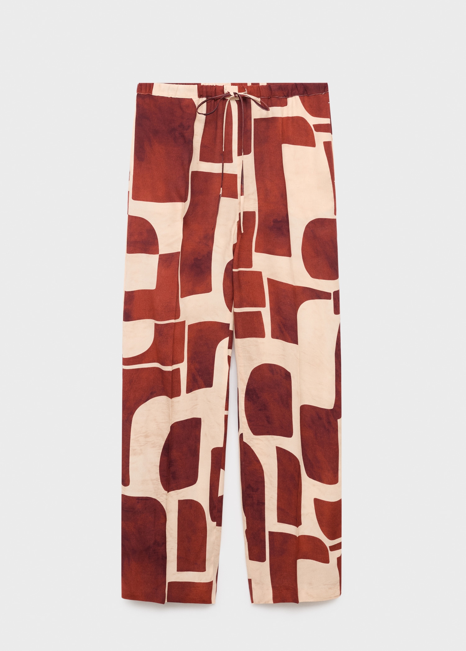 Pantalón fluido estampado geométrico - Artículo sin modelo
