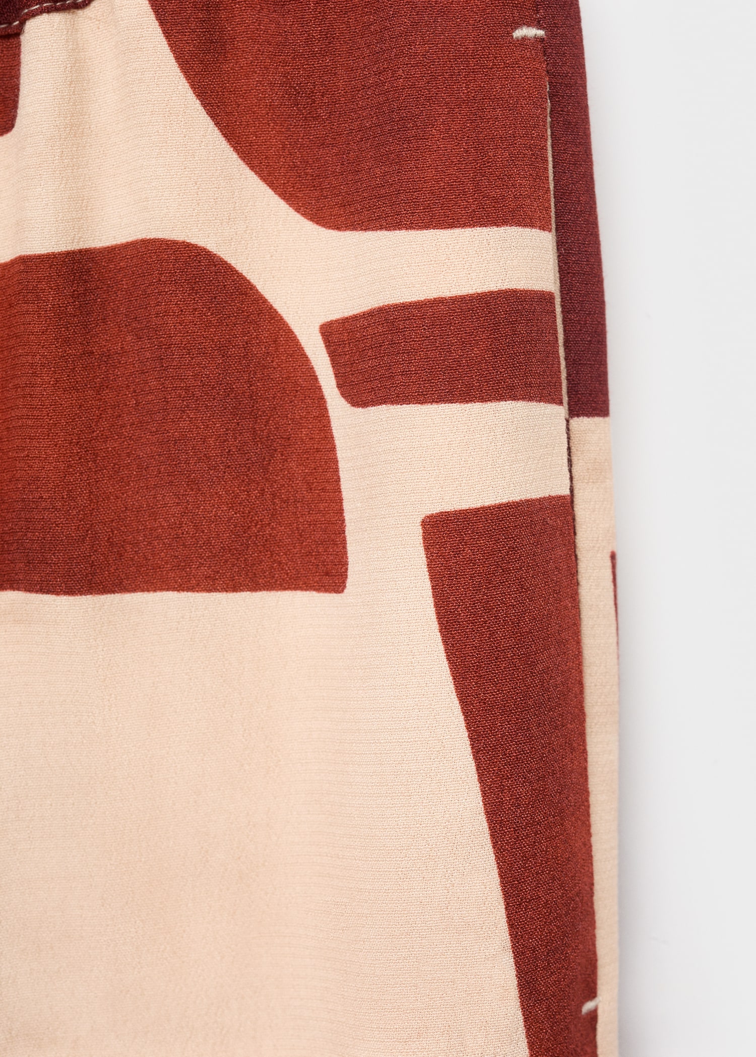 Pantalón fluido estampado geométrico - Detalle del artículo 0
