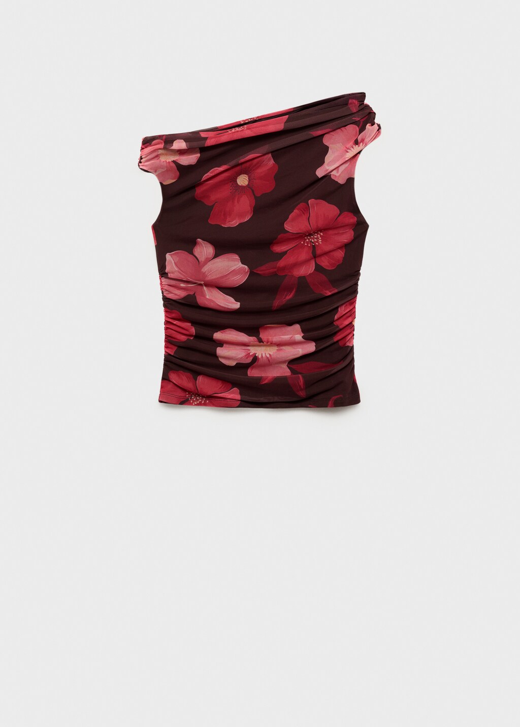Floral asymmetrical top - image 5