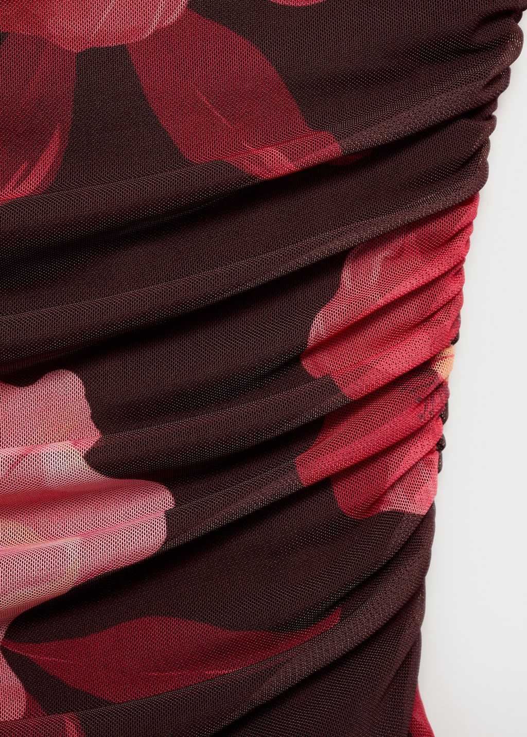 Floral asymmetrical top