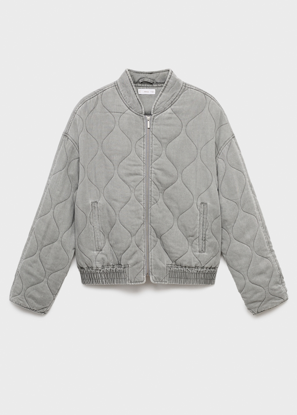 Quilted denim jacket