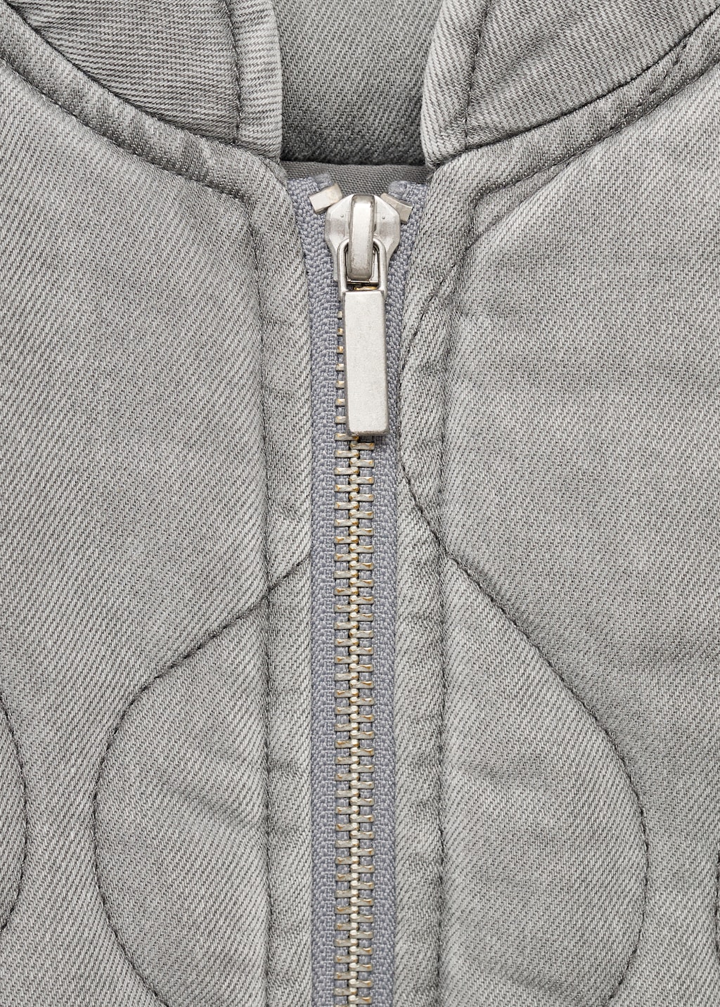 Quilted denim jacket