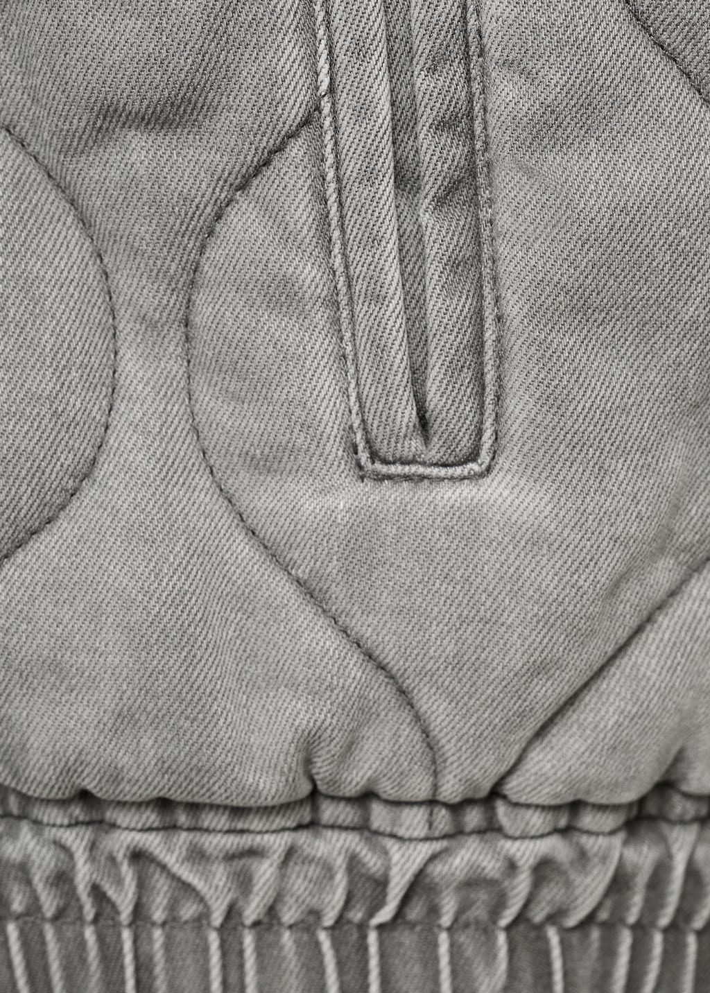 Quilted denim jacket