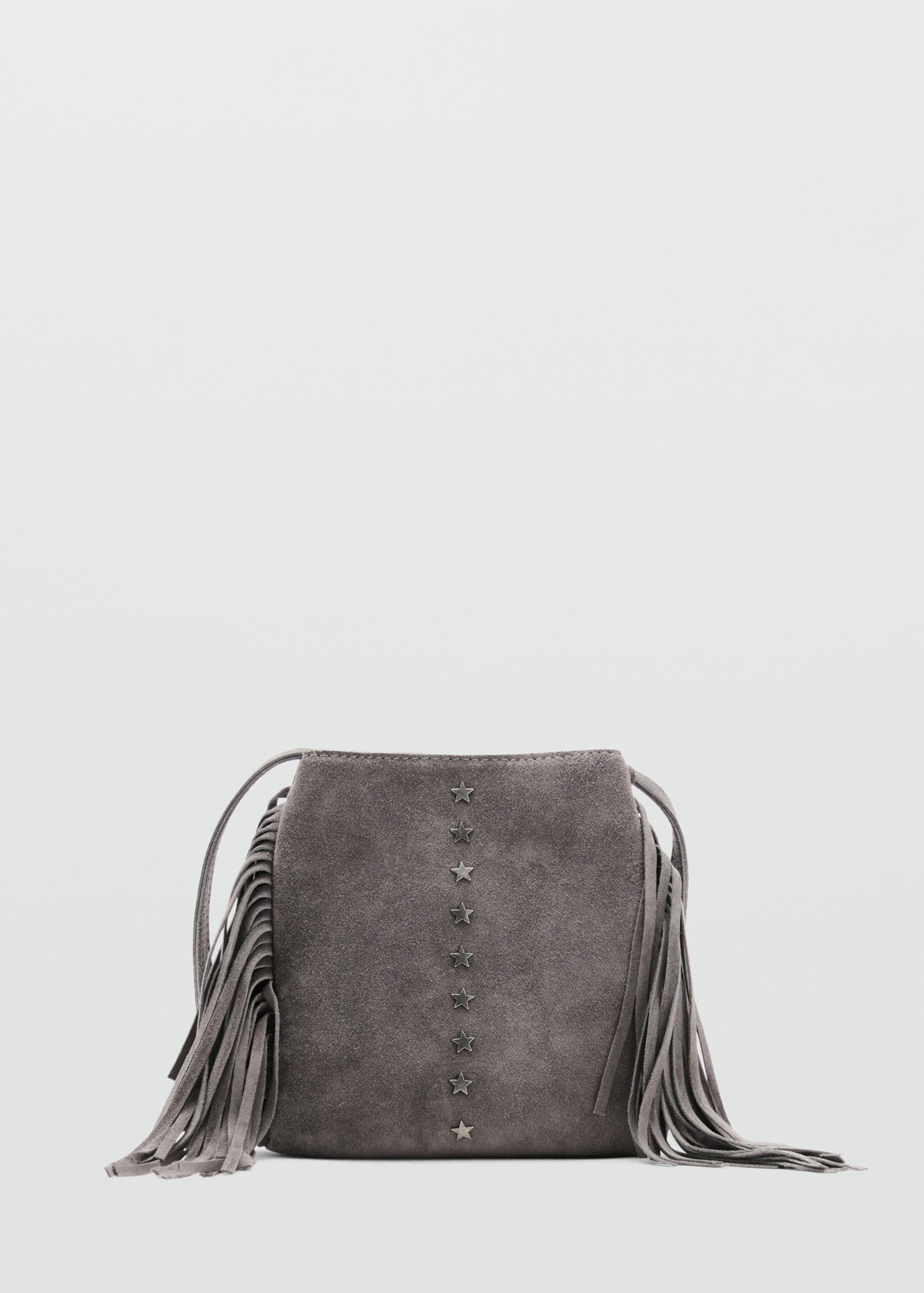 Leather bucket bag with fringes - Article without model