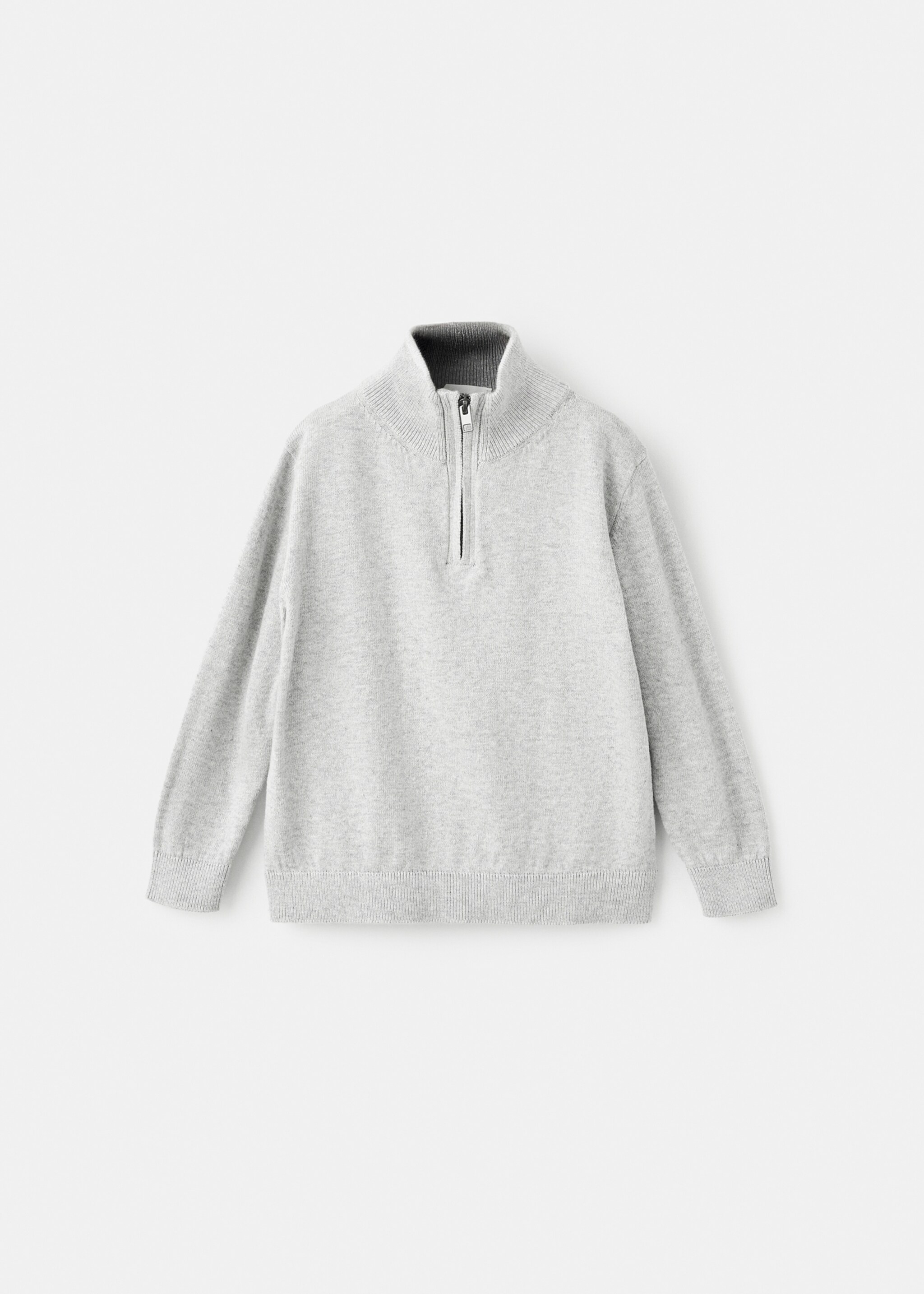 Perkins-neck sweater - Article without model, Medium Heather Grey. Ref: 17064415-00.