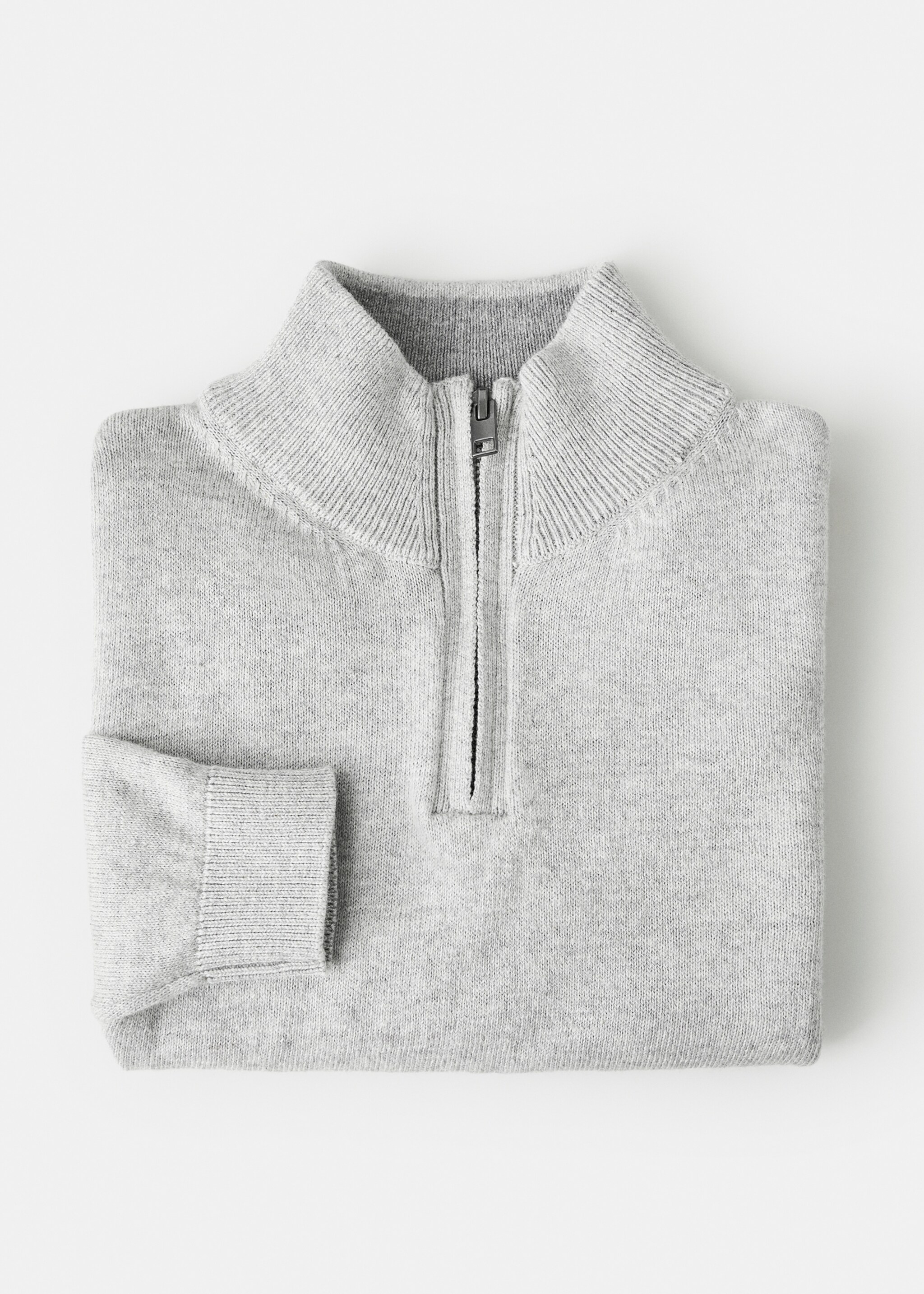 Perkins-neck sweater - Details of the article 0, Medium Heather Grey. Ref: 17064415-00.